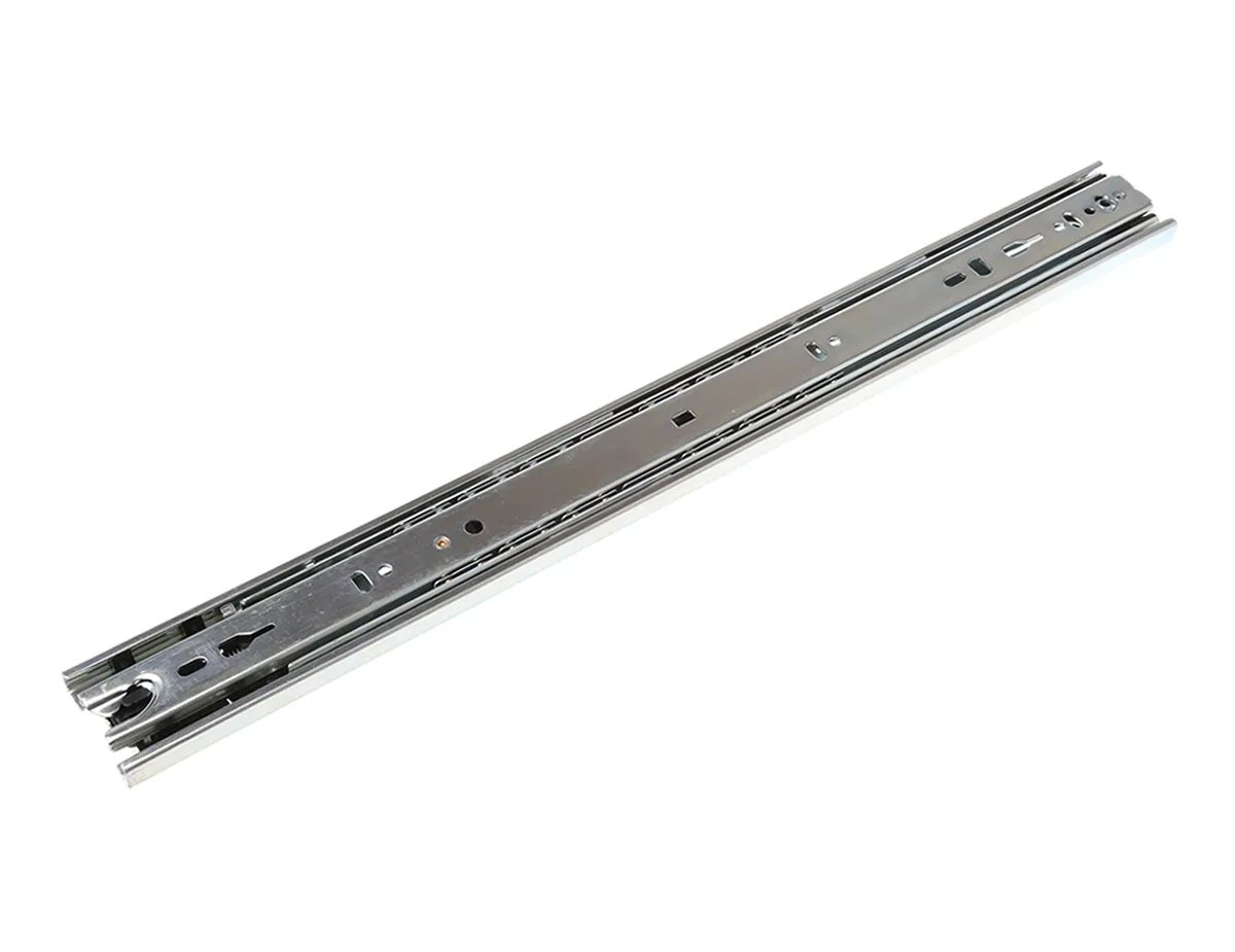 Scorrimento telescopico Accuride, carico max 50kg, Acciaio zincato, prof. 450mm, largh. 12.7mm, alt. 45.7mm DZ3832