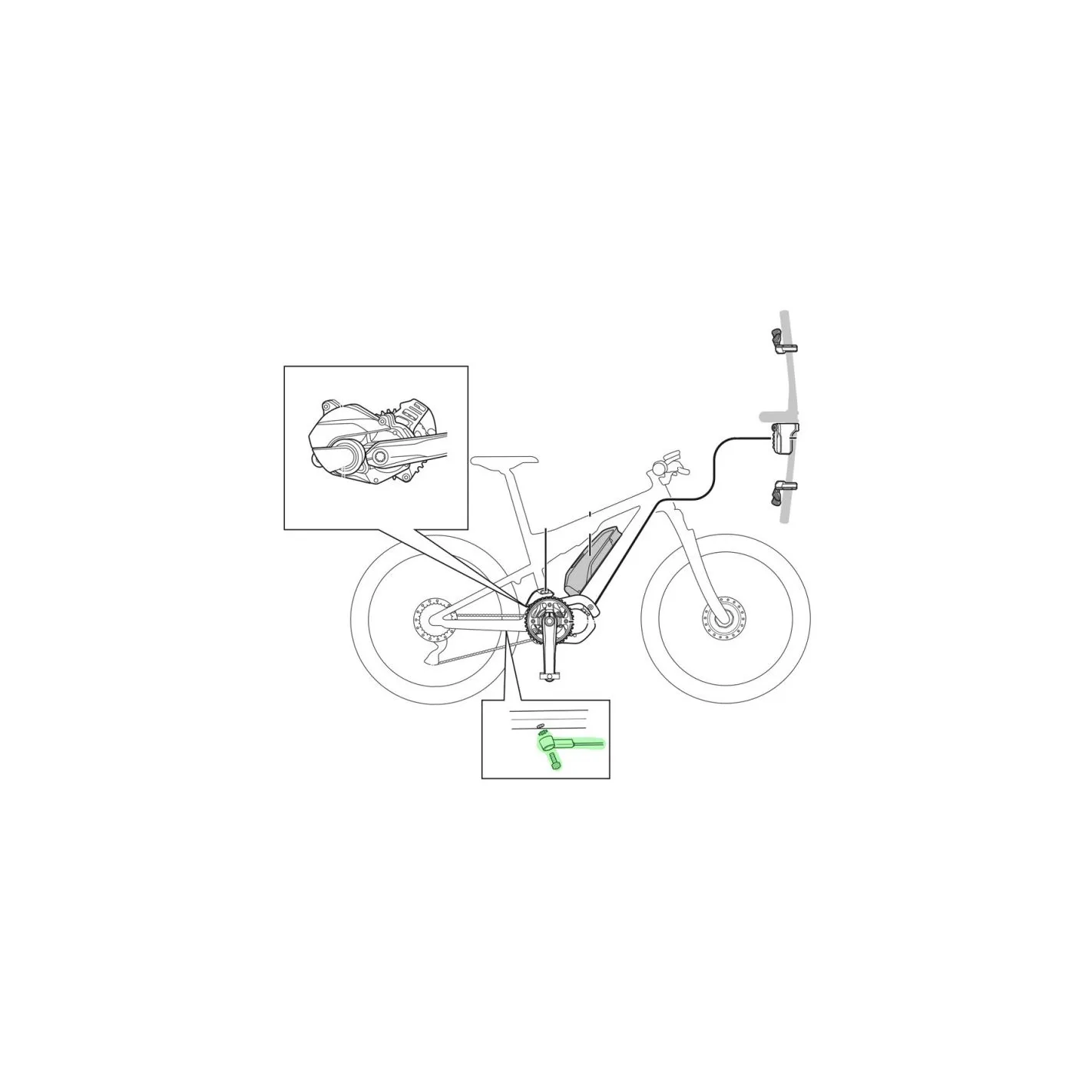Sensore Velocità E-Bike Shimano Steps SM-DUE10 340mm