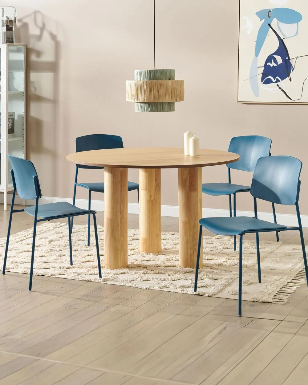Set di 4 sedie da pranzo ASTORIA Blu