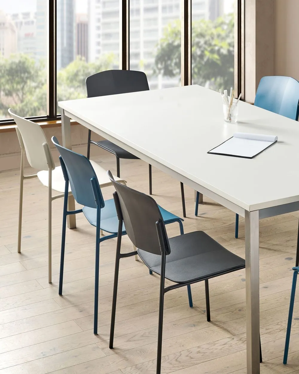 Set di 4 sedie da pranzo ASTORIA Blu