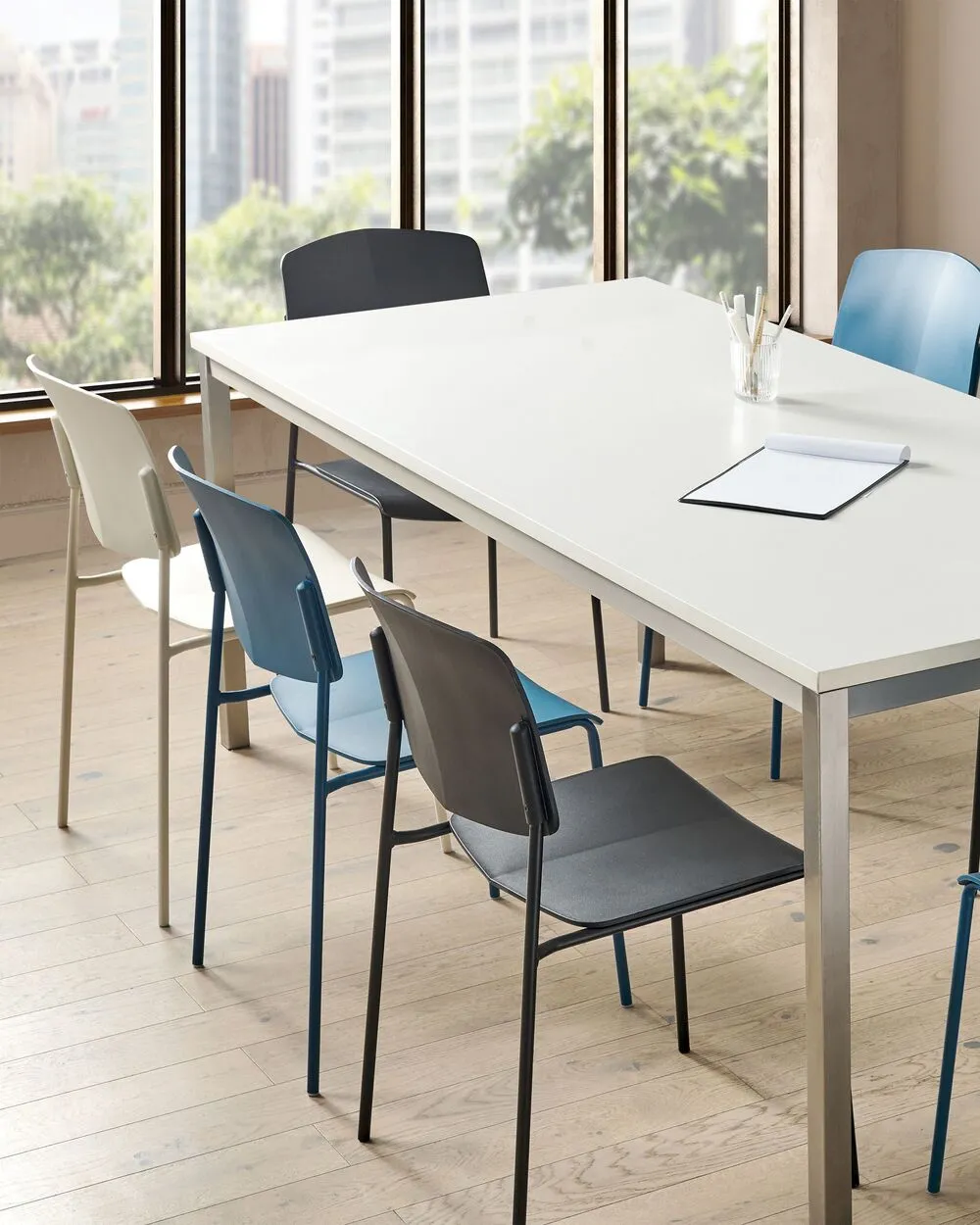 Set di 4 sedie da pranzo ASTORIA Blu