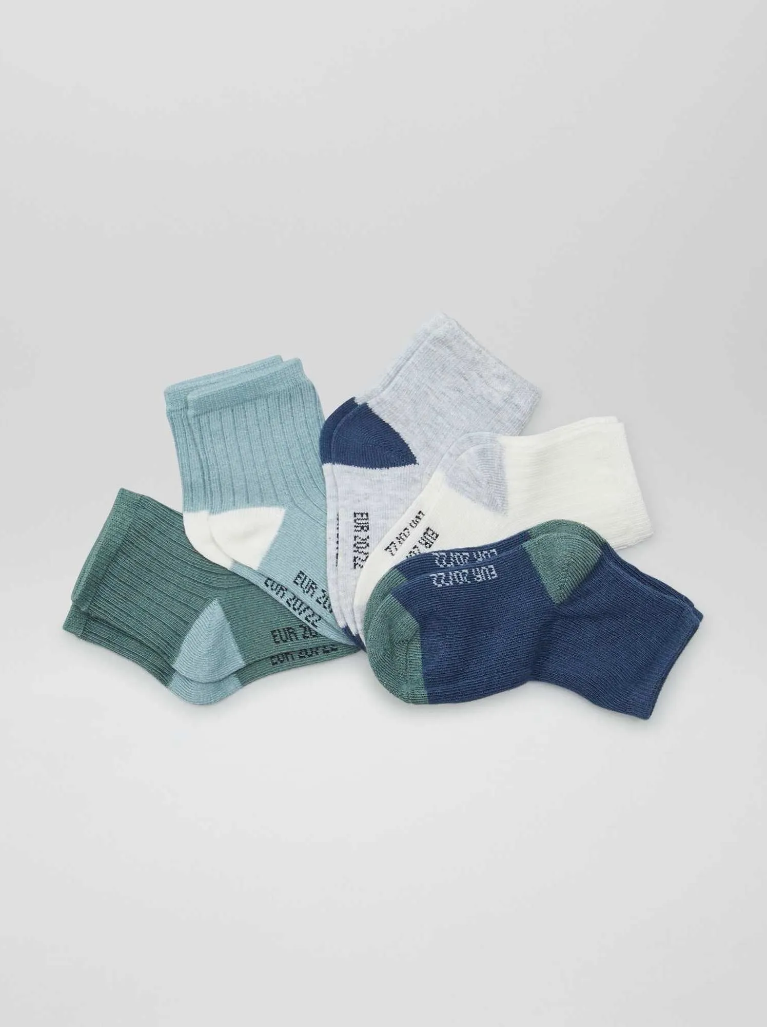 Set di 5 paia di calzini - GRIGIO