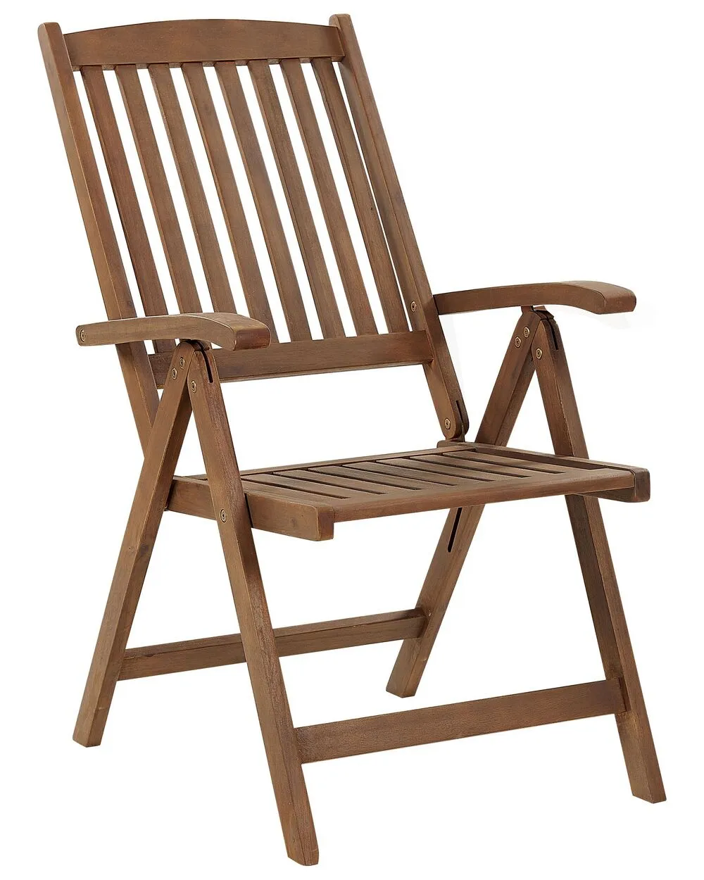 Set of 2 Garden Chairs with Cushions AMANTEA Acacia Wood Grey
