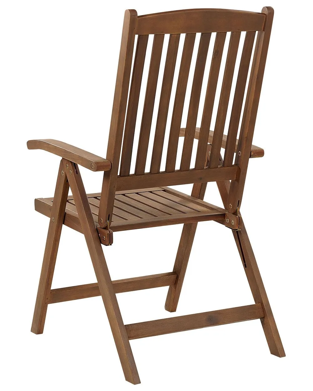 Set of 2 Garden Chairs with Cushions AMANTEA Acacia Wood Grey