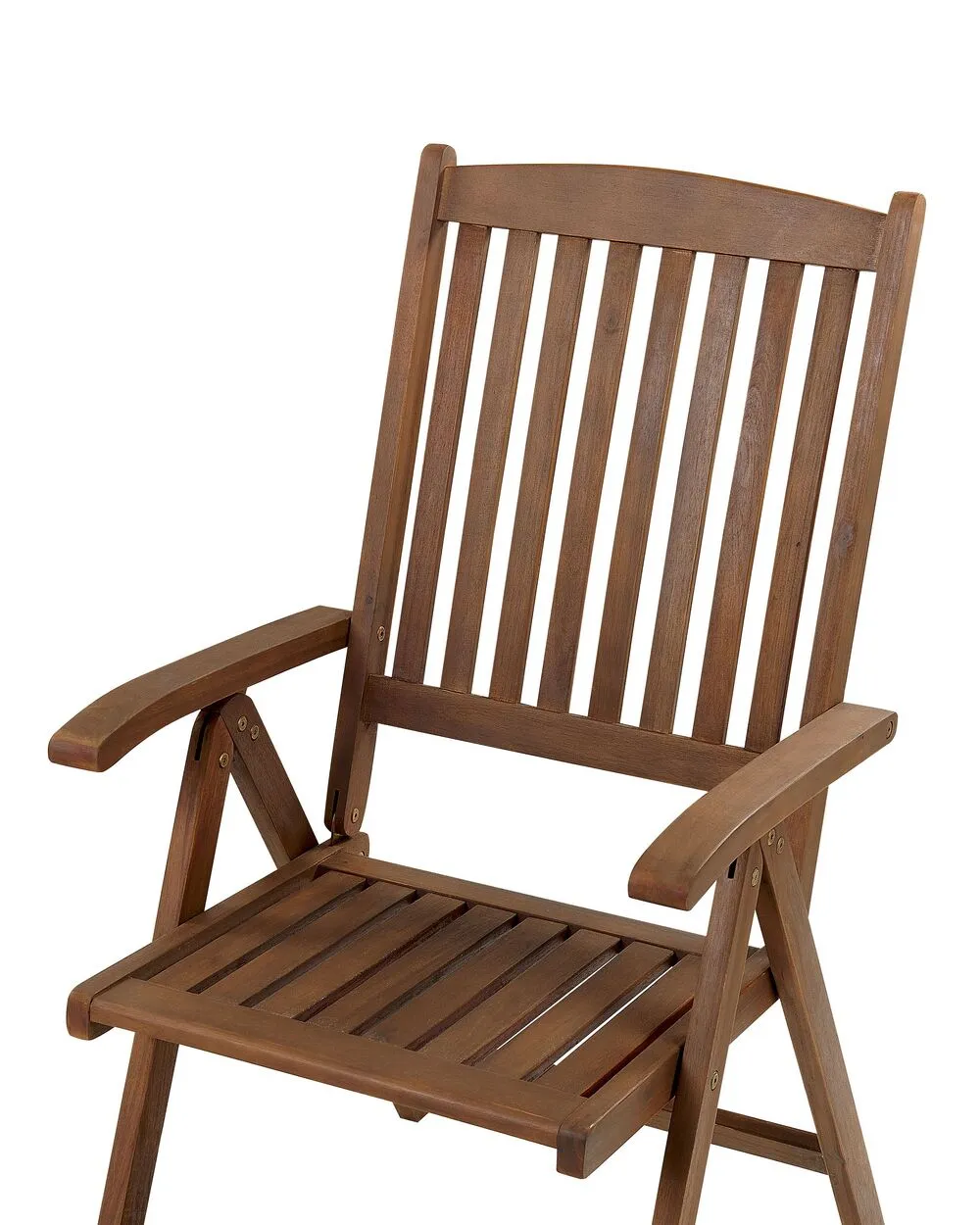 Set of 2 Garden Chairs with Cushions AMANTEA Acacia Wood Grey