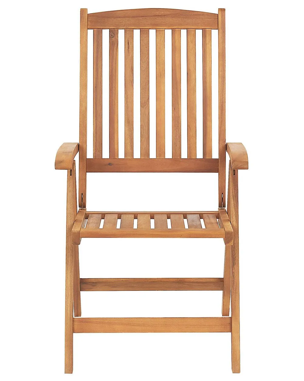 Set of 6 Garden Chairs with Cushions JAVA Acacia Wood Blue
