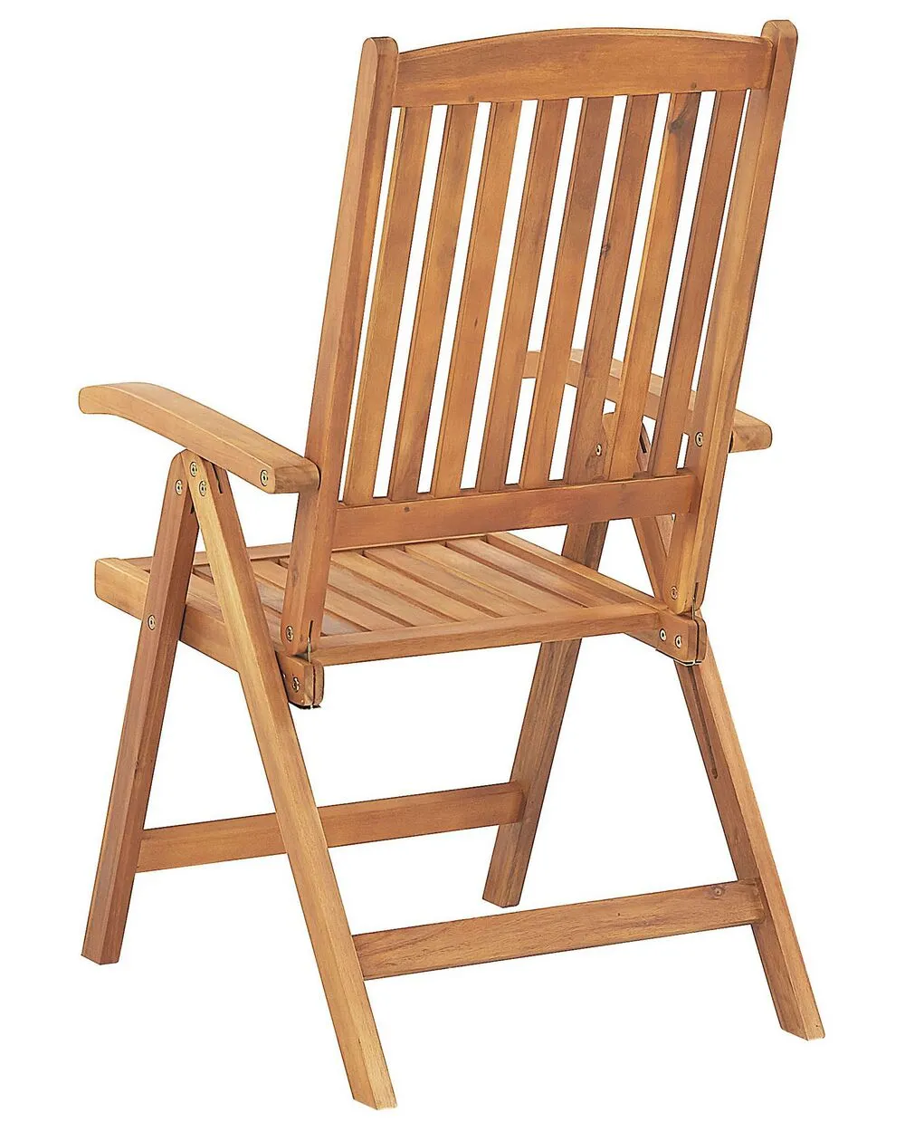 Set of 6 Garden Chairs with Cushions JAVA Acacia Wood Blue