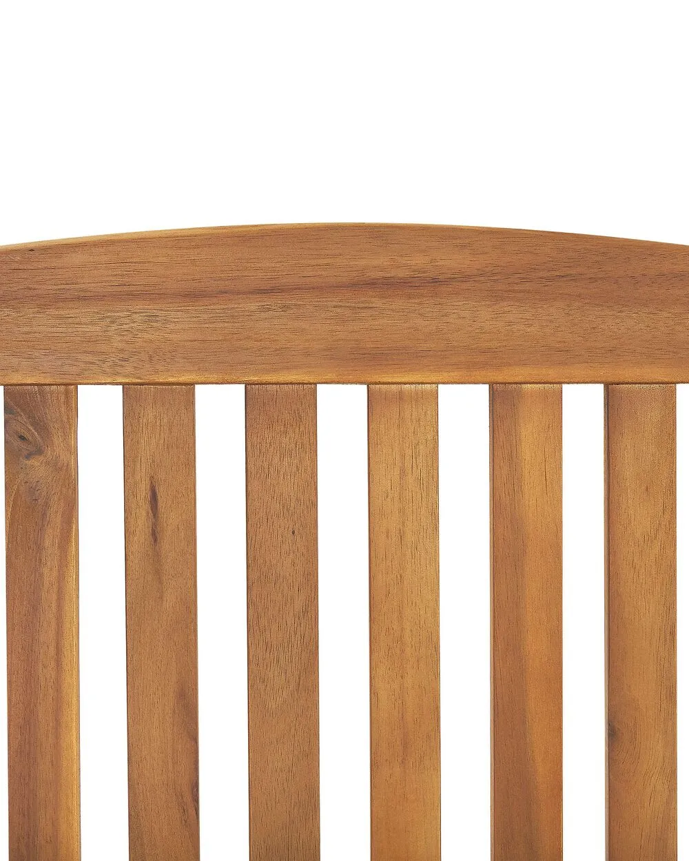 Set of 6 Garden Chairs with Cushions JAVA Acacia Wood Blue