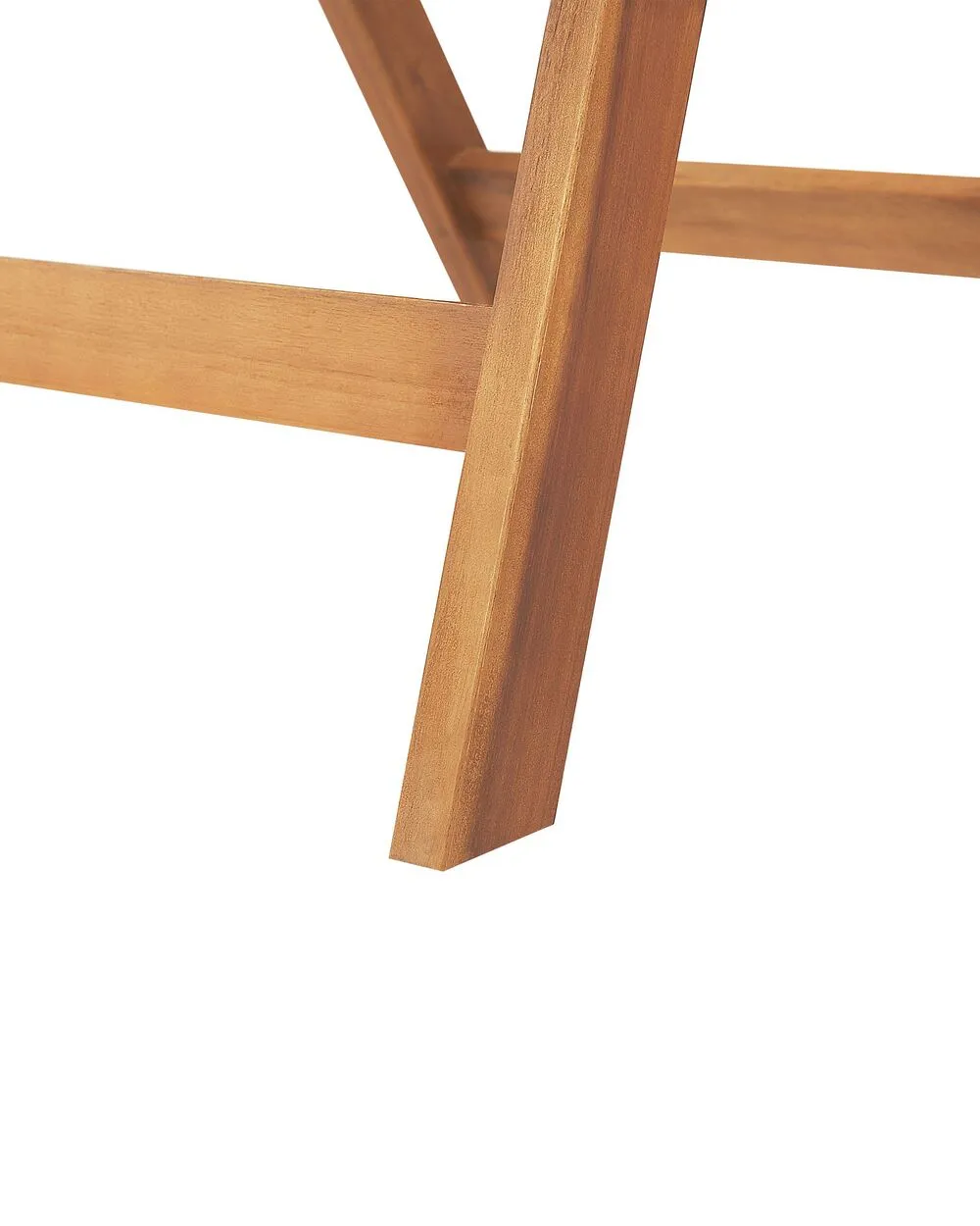 Set of 6 Garden Chairs with Cushions JAVA Acacia Wood Blue