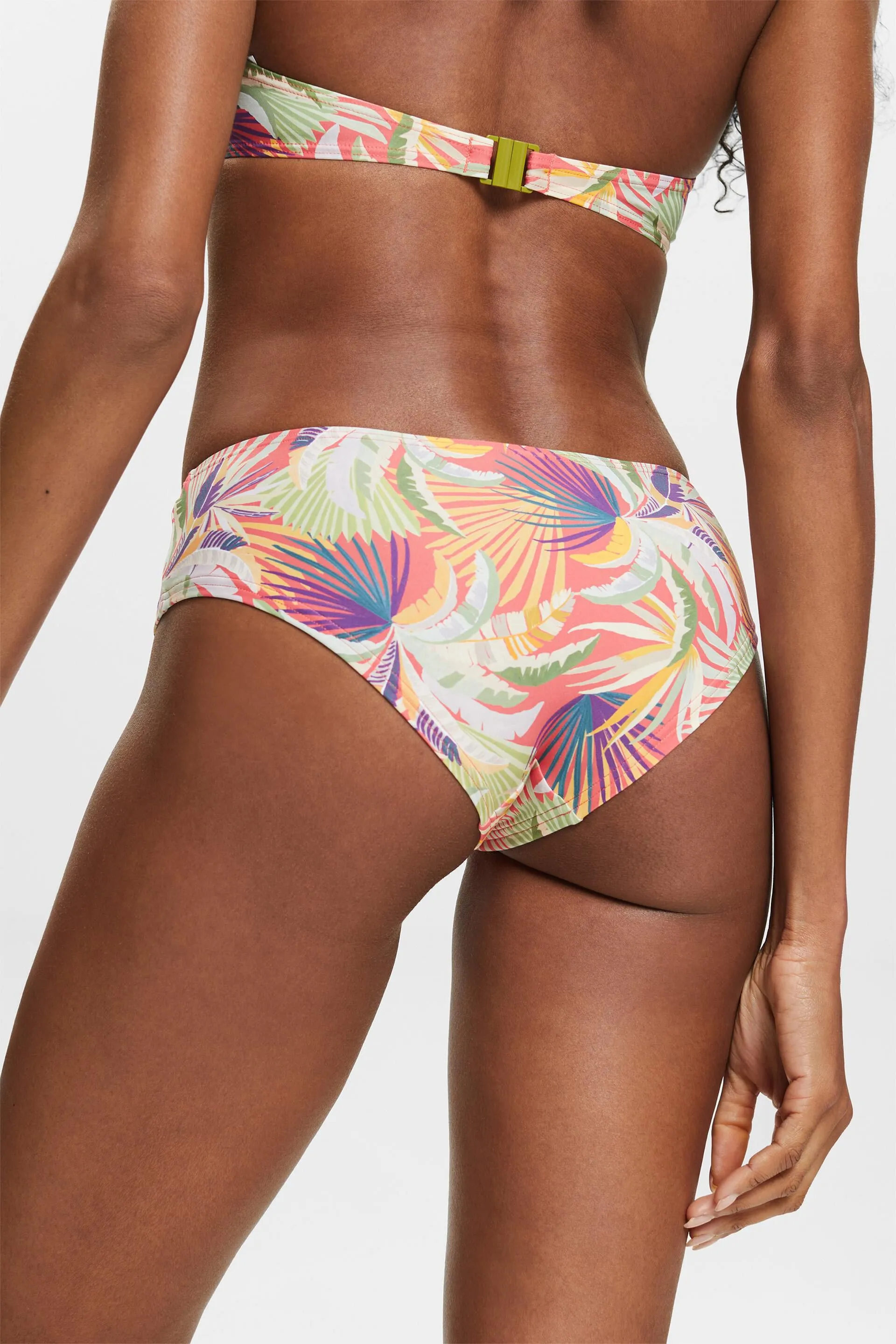 Slip da bikini a culotte a vita bassa con stampa