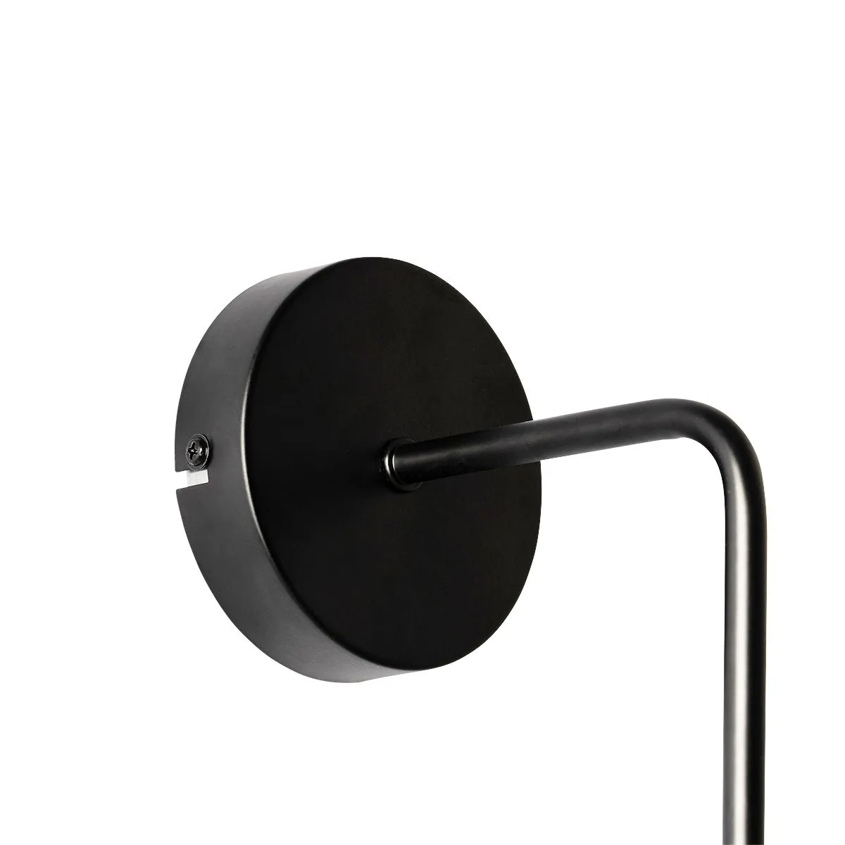 Smart wandlamp zwart met smoke glas incl. Wifi ST64 - Laura