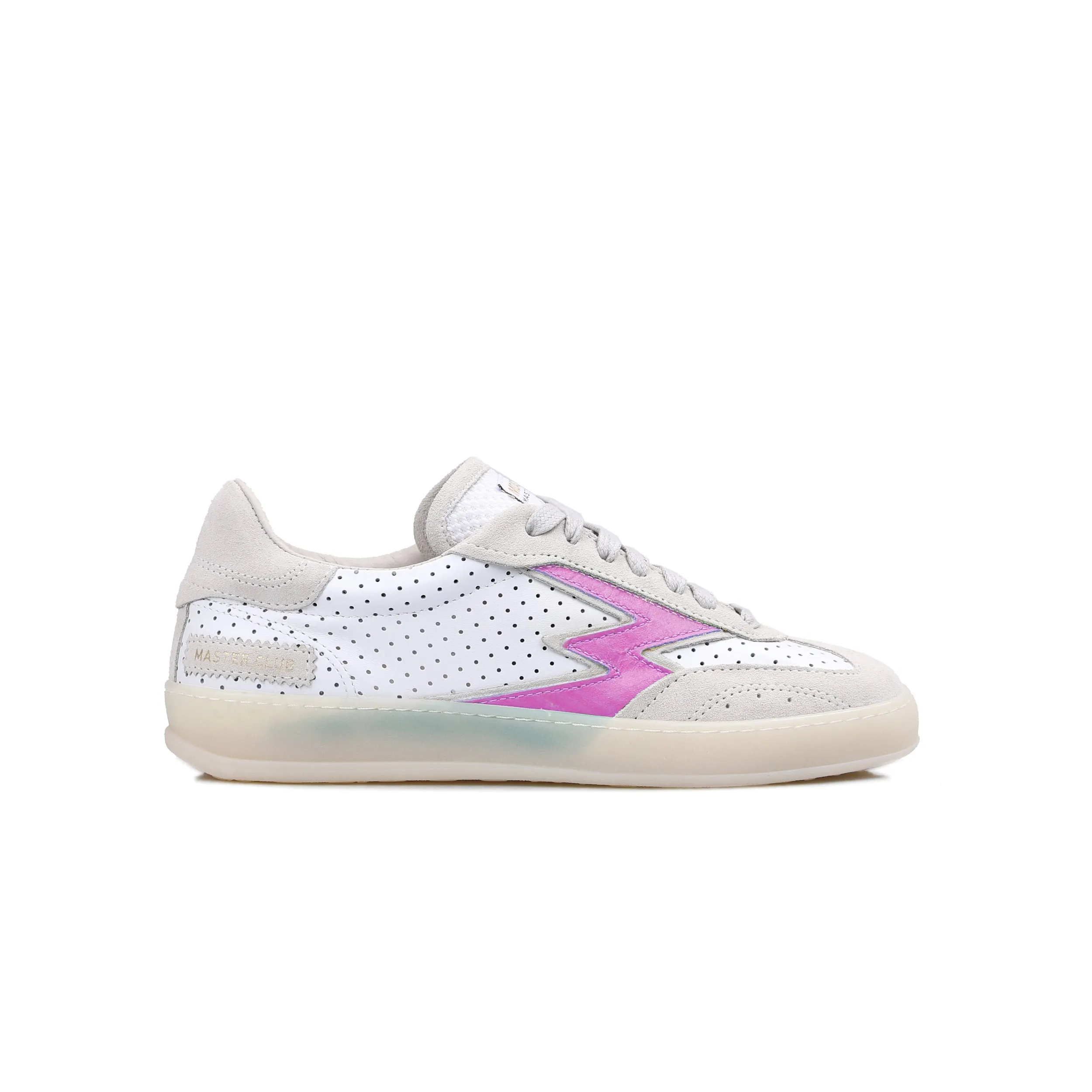 Sneaker Club Bianca Logo Opaco Rosa