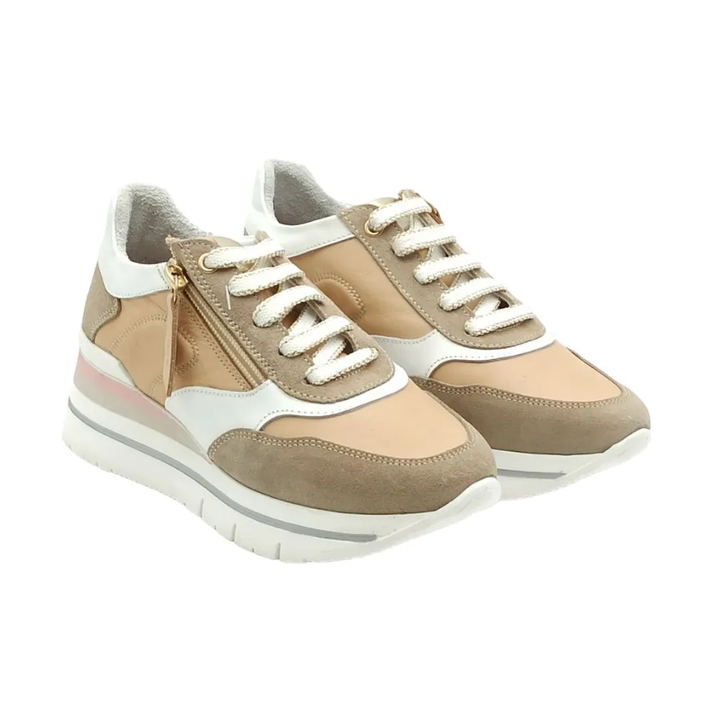 Sneaker Donna Grunland SHER SC2848-K4 Taupe-Beige