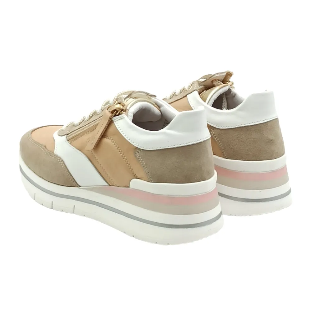 Sneaker Donna Grunland SHER SC2848-K4 Taupe-Beige
