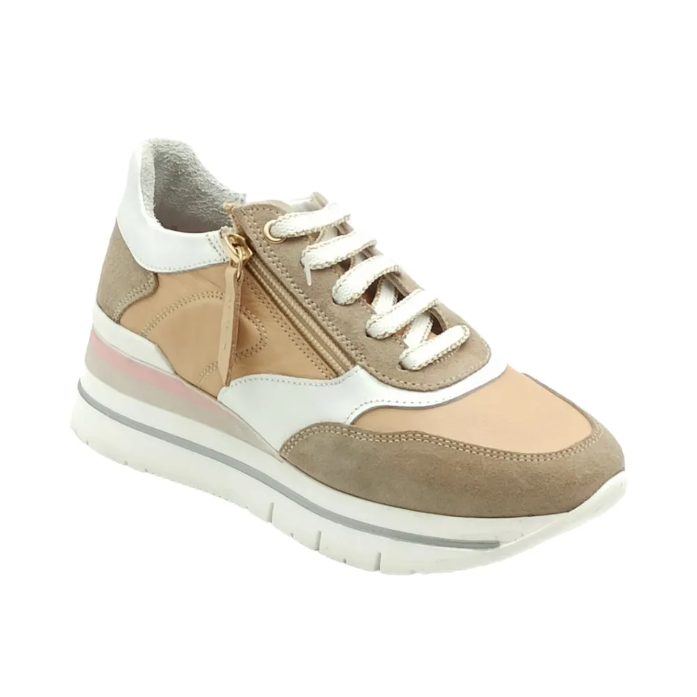 Sneaker Donna Grunland SHER SC2848-K4 Taupe-Beige
