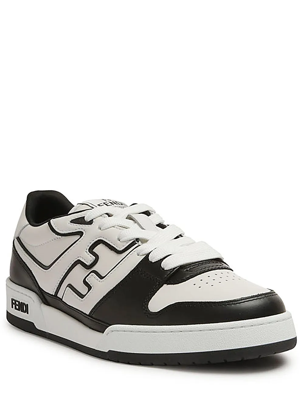 Sneaker Fendi Match-Low top in pelle nera