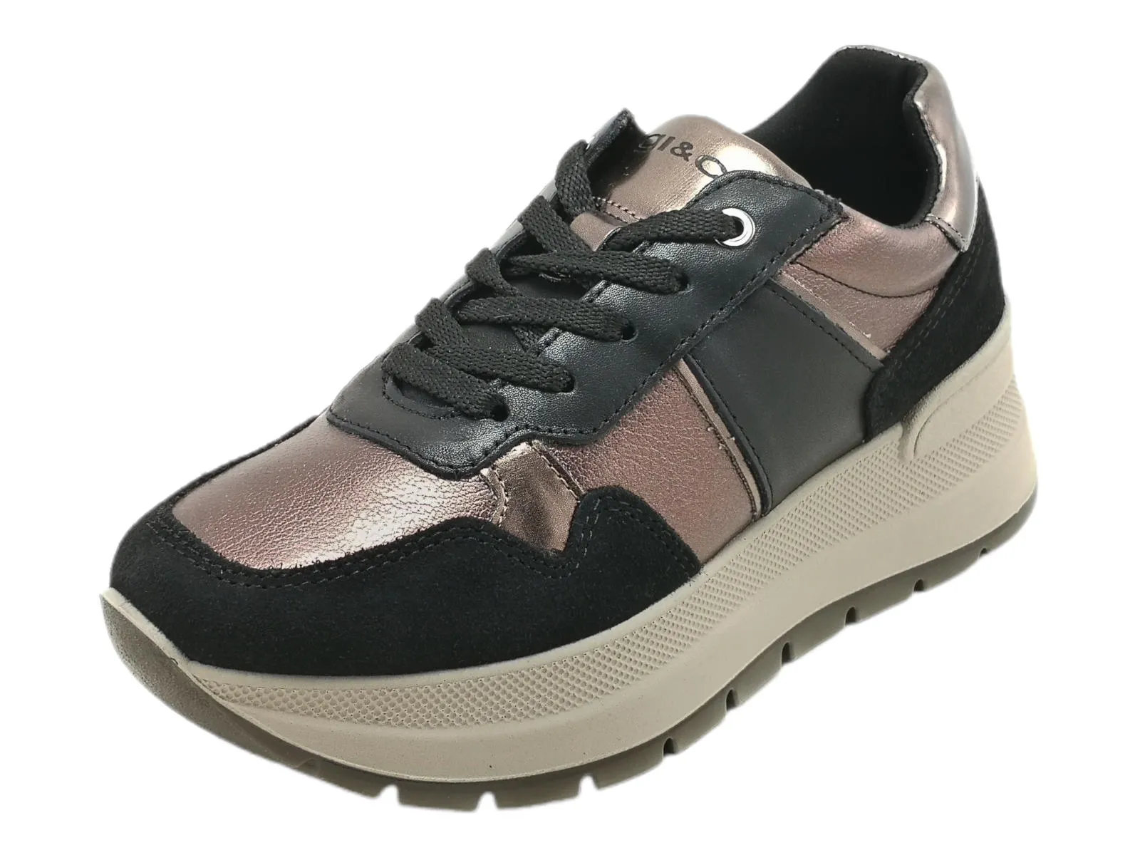  Sneakers Donna IGI&CO: tomaia in pelle e plantare estraibile  