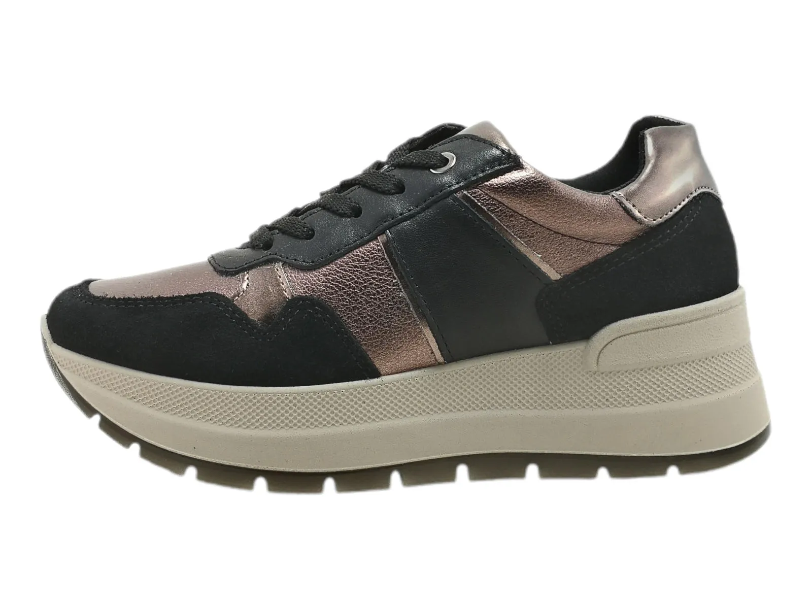   Sneakers Donna IGI&CO: tomaia in pelle e plantare estraibile  