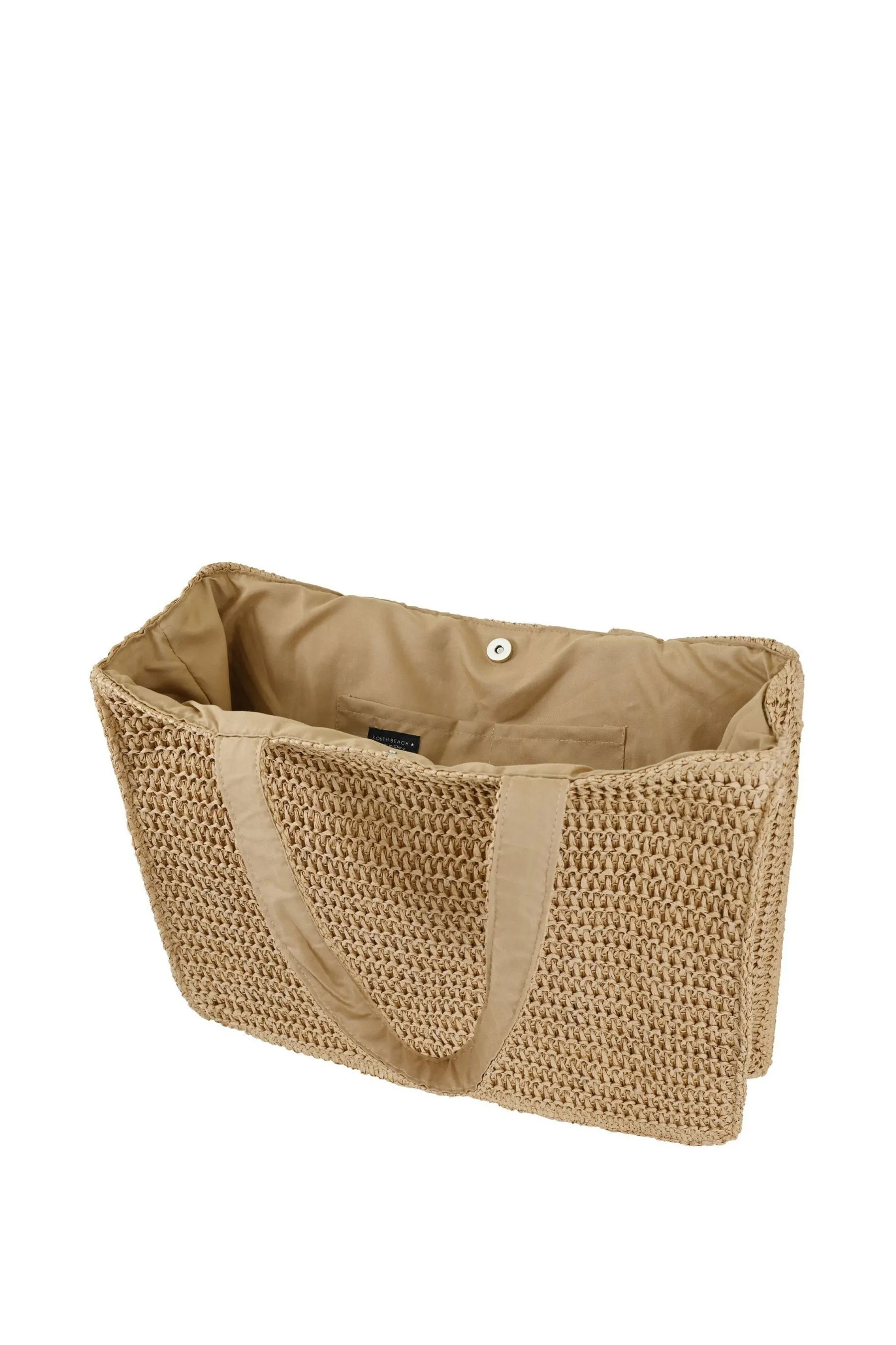 South Beach - Borsa tote in paglia Borsa    
