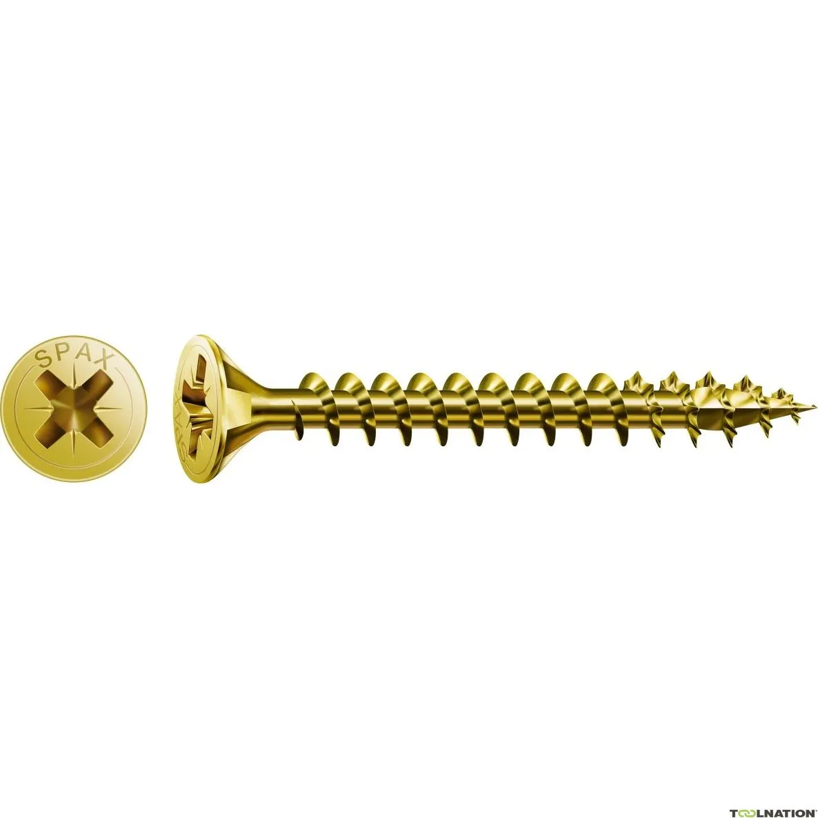 SPAX 1081020400155 Vite universale 4 x 15 mm, testa svasata, croce PZ2, filettatura intera, YELLOX - 1000ST