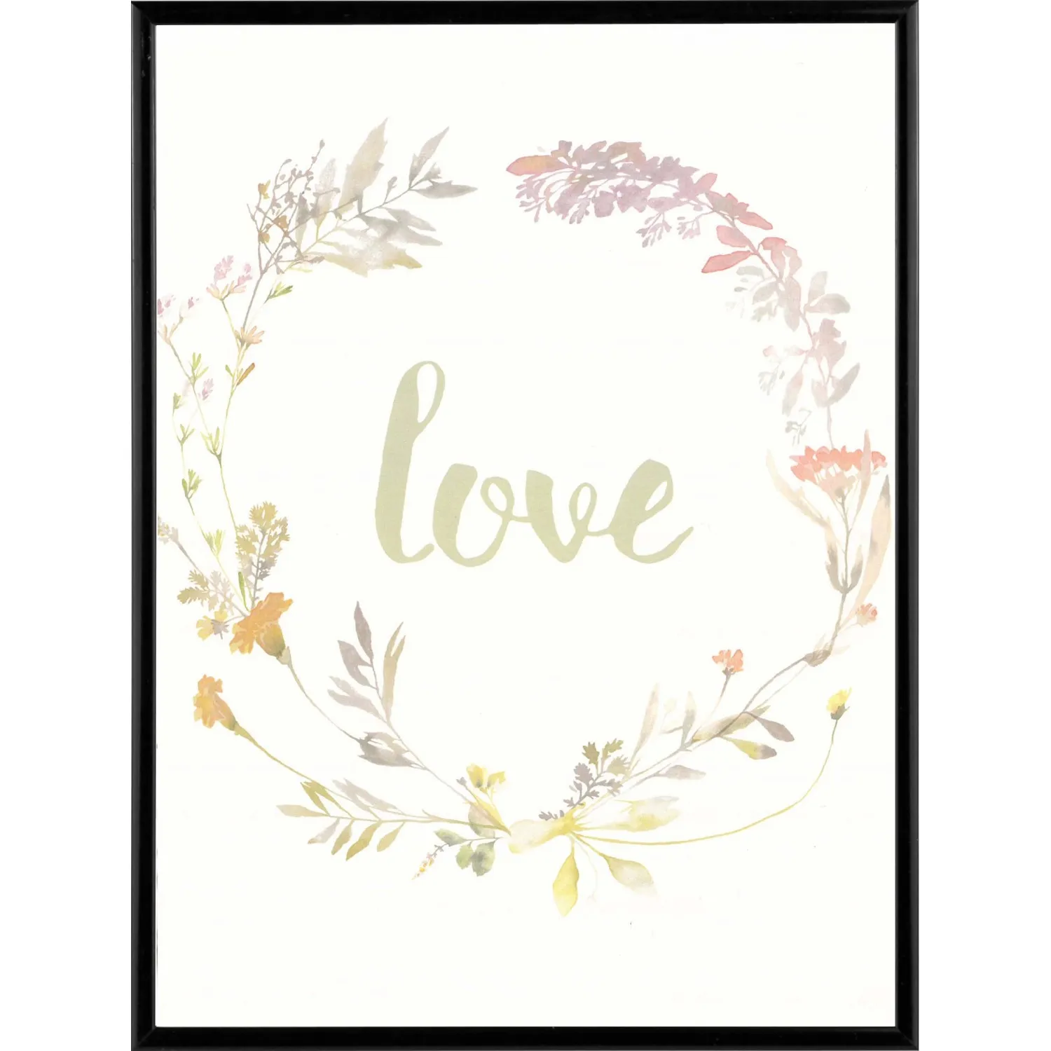 Stampa incorniciata immagine con scritta 