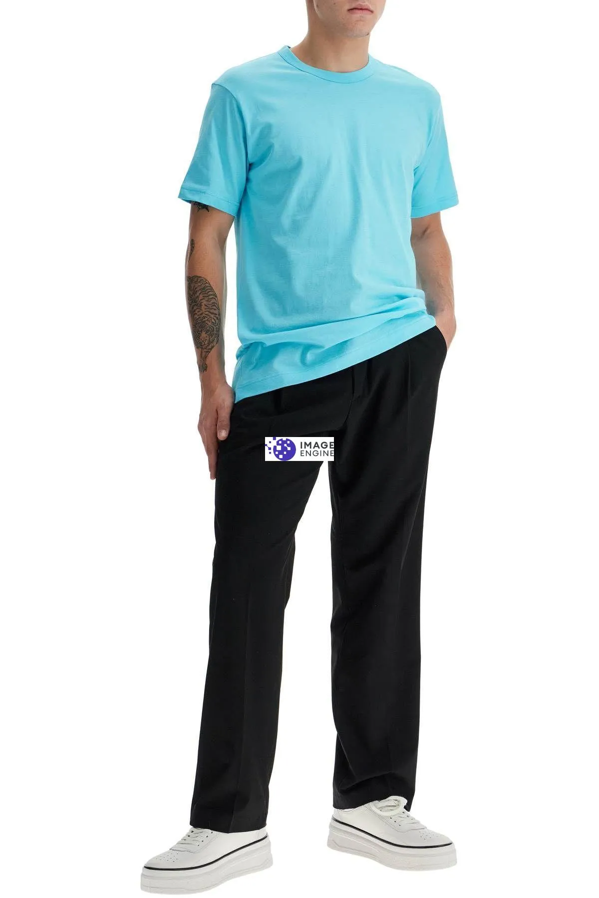 T-shirt girocollo in cotone