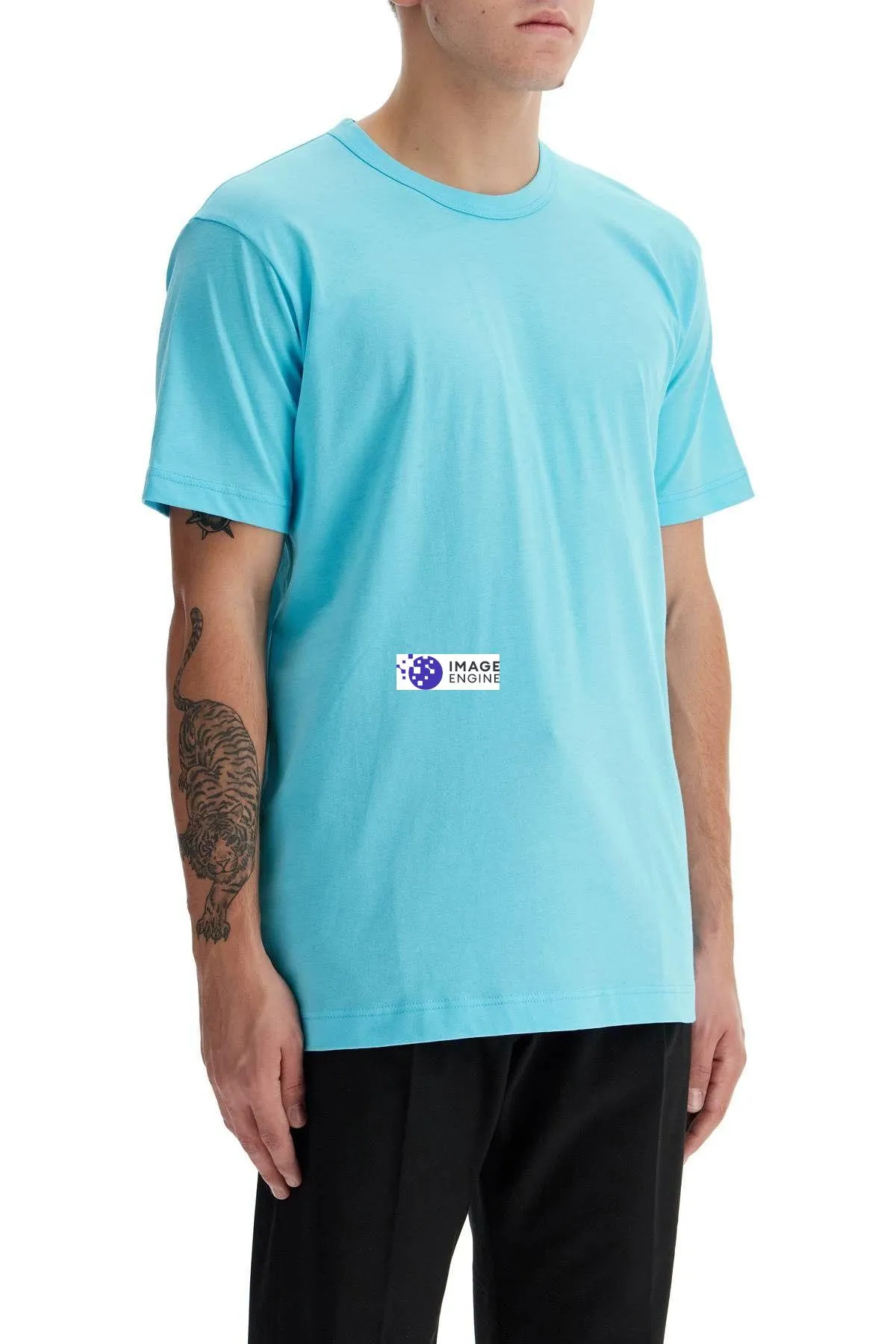 T-shirt girocollo in cotone