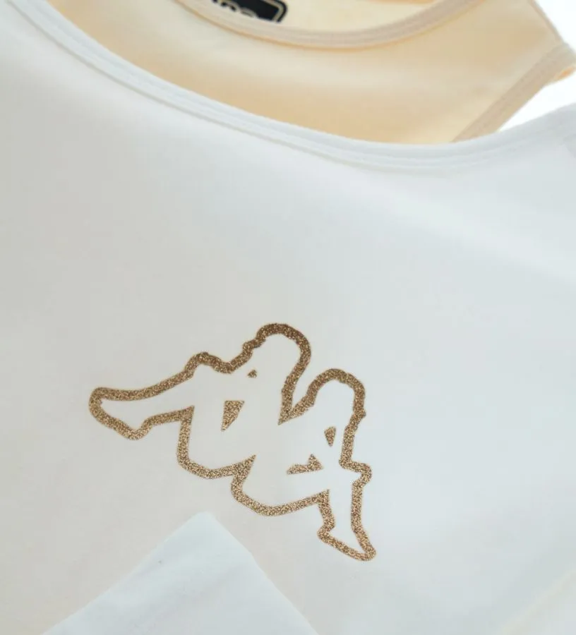 --T-shirt Kappa con glitter-
