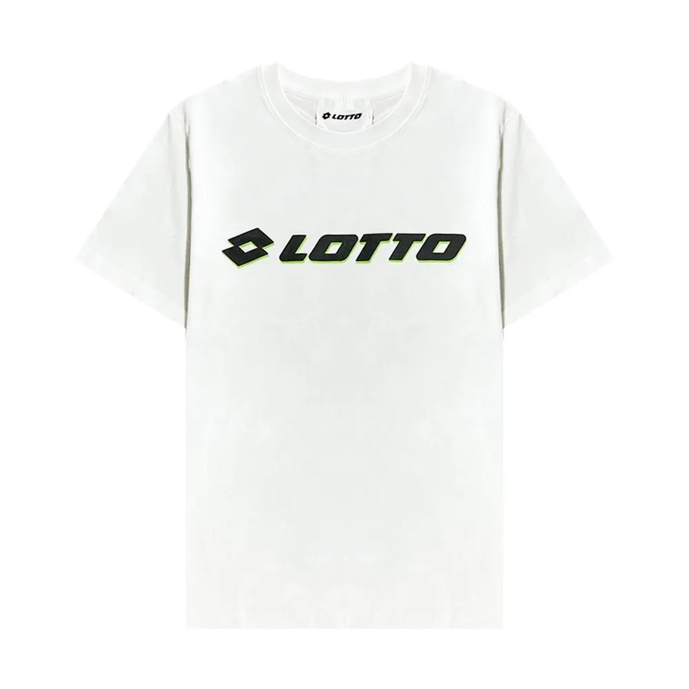  T-SHIRT LOTTO. BIANCO 
