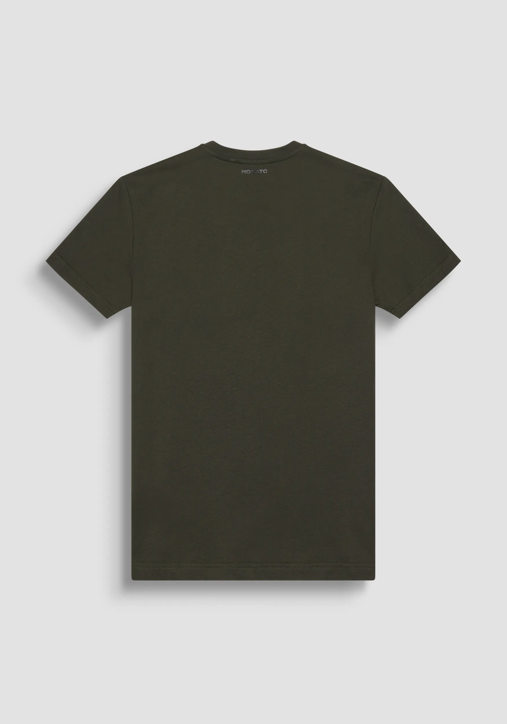 T-SHIRT REGULAR FIT IN JERSEY DI COTONE E STAMPA EFFETTO SPONGE