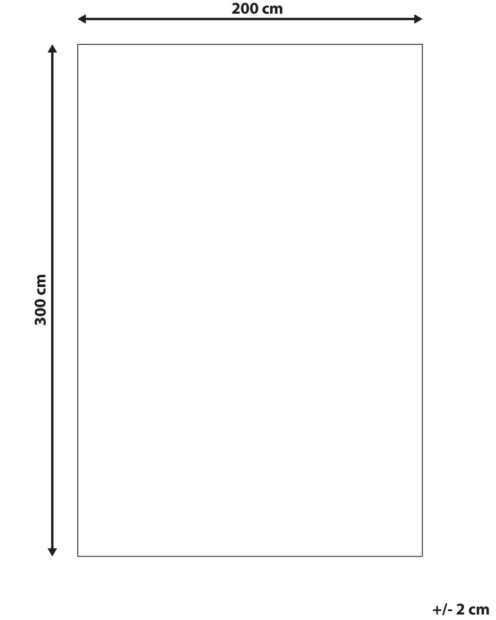 Tappeto cotone rosa 200 x 300 cm MATARIM