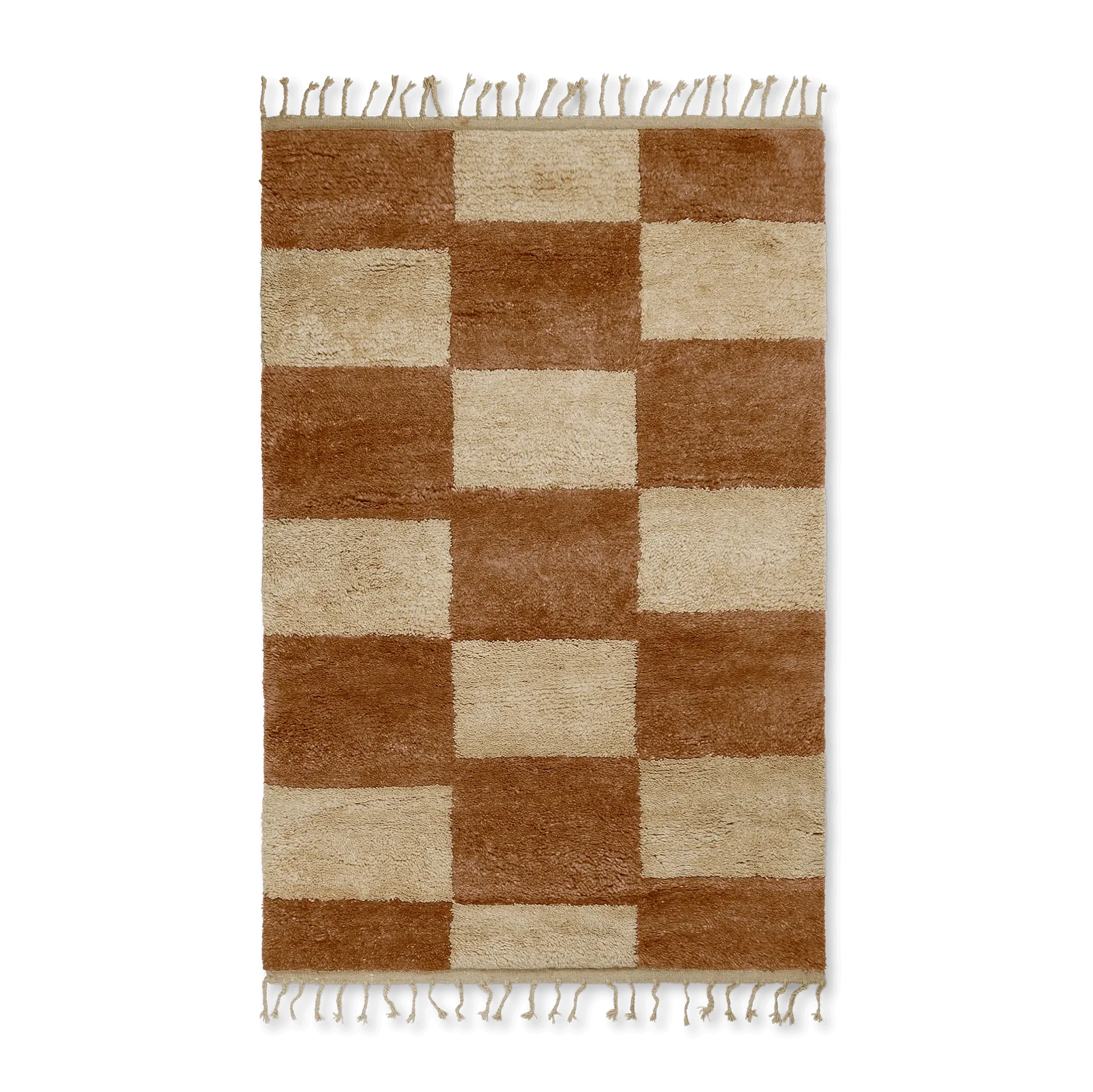 Tappeto intrecciato a mano Mara 120x180 cm.jg{font-size:18px}Dark brick-off-white