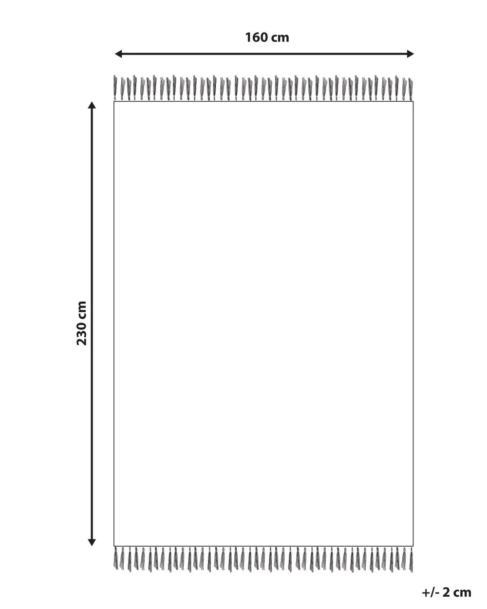 Tappeto  lana bianco e nero 160 x 230 cm SAVUCA