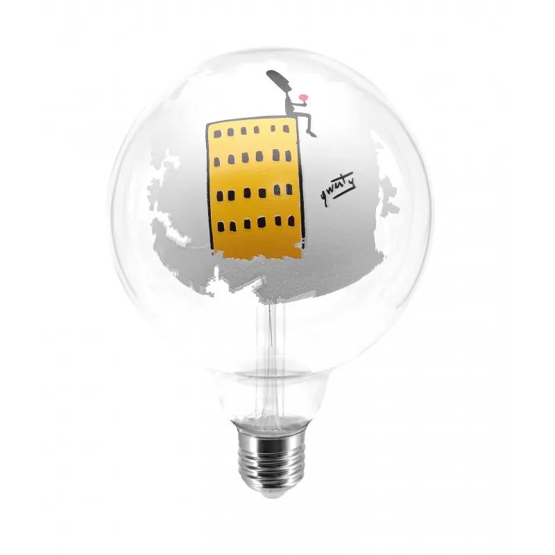 Tattoo Lamps Grattacielo Qwerty lampadina 4W E27