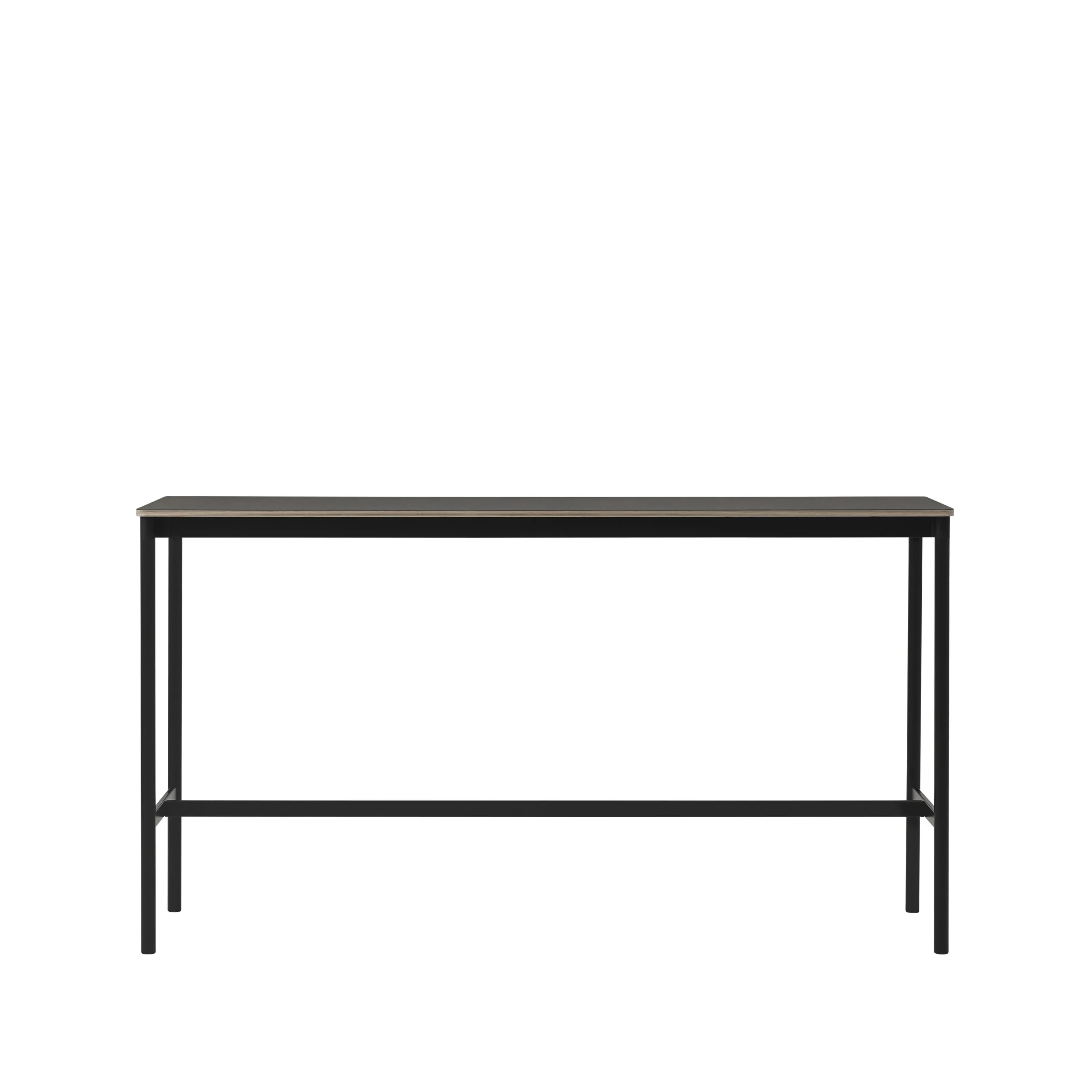 Tavolo da bar Base High.jf{font-size:18px}laminato bianco, base bianca, bordo in ABS, base: 85 cm, l. 190 cm, alt. 95 cm