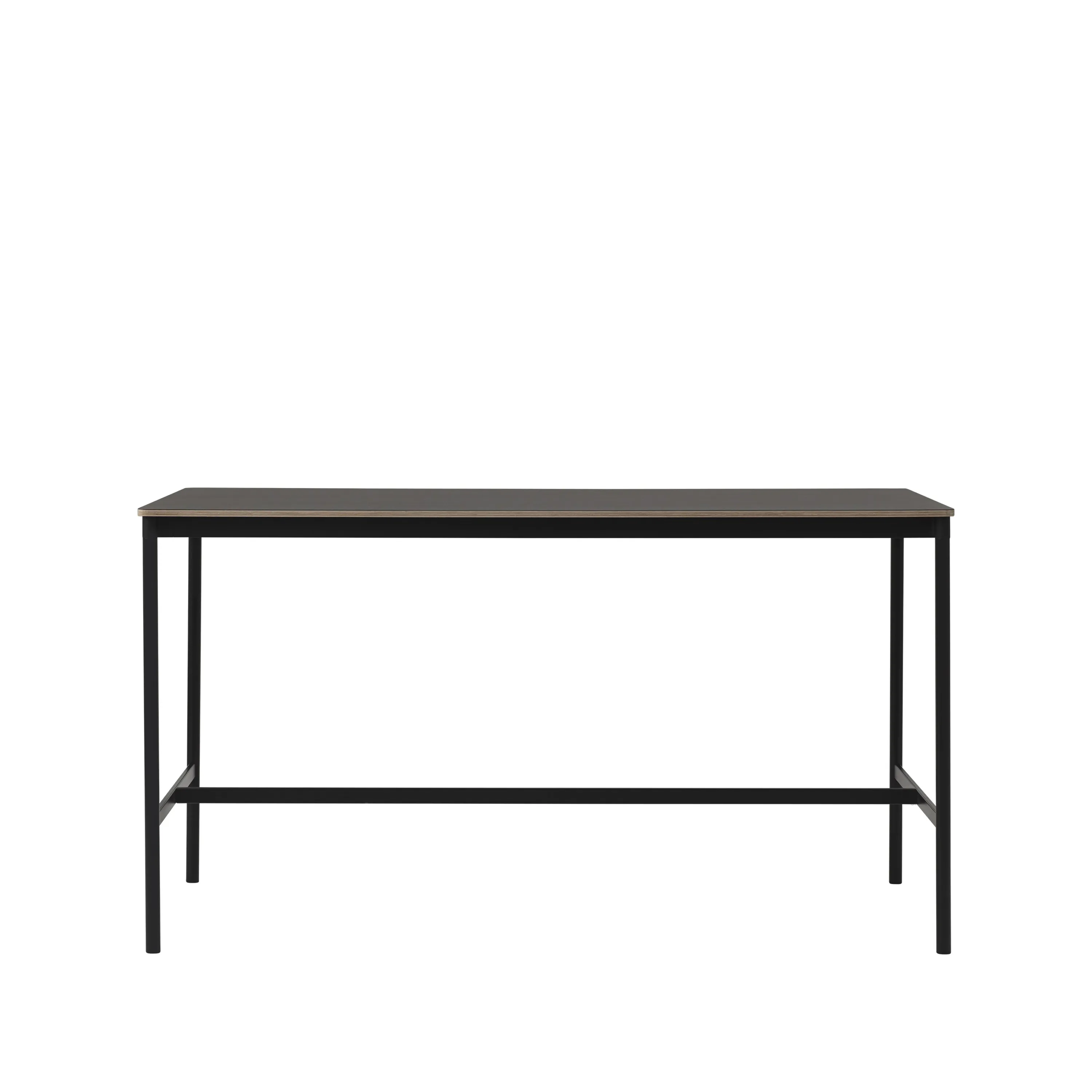 Tavolo da bar Base High.jf{font-size:18px}laminato bianco, base bianca, bordo in ABS, base: 85 cm, l. 190 cm, alt. 95 cm
