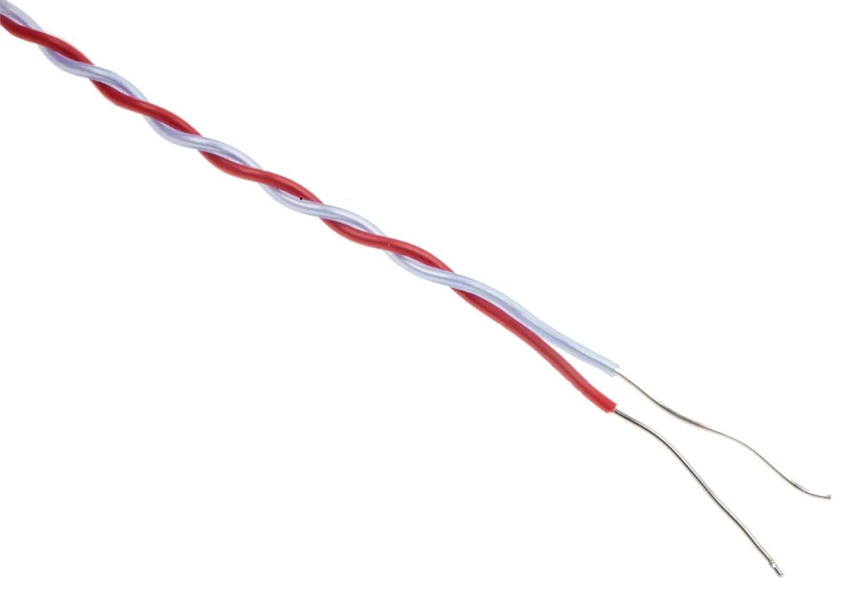 Termocoppia a giunzione esposta tipo T, Ø sonda 1/0.3mm, lungh. sonda 5m, +250°C