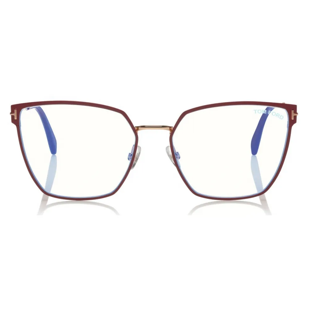 Tom Ford - Square Optical Glasses - Occhiali da Vista Quadrati - Rosso - FT5574-B - Occhiali da Vista - Tom Ford Eyewear