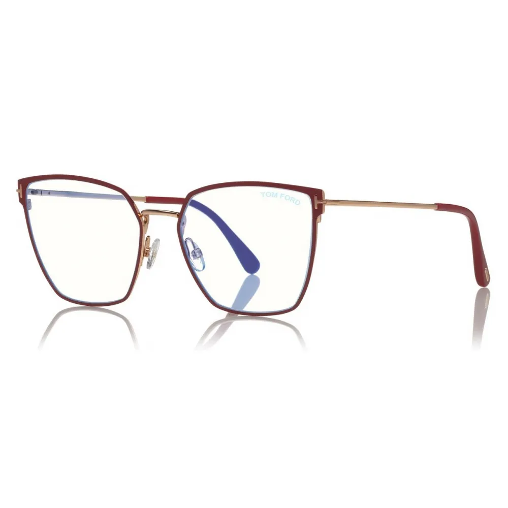 Tom Ford - Square Optical Glasses - Occhiali da Vista Quadrati - Rosso - FT5574-B - Occhiali da Vista - Tom Ford Eyewear