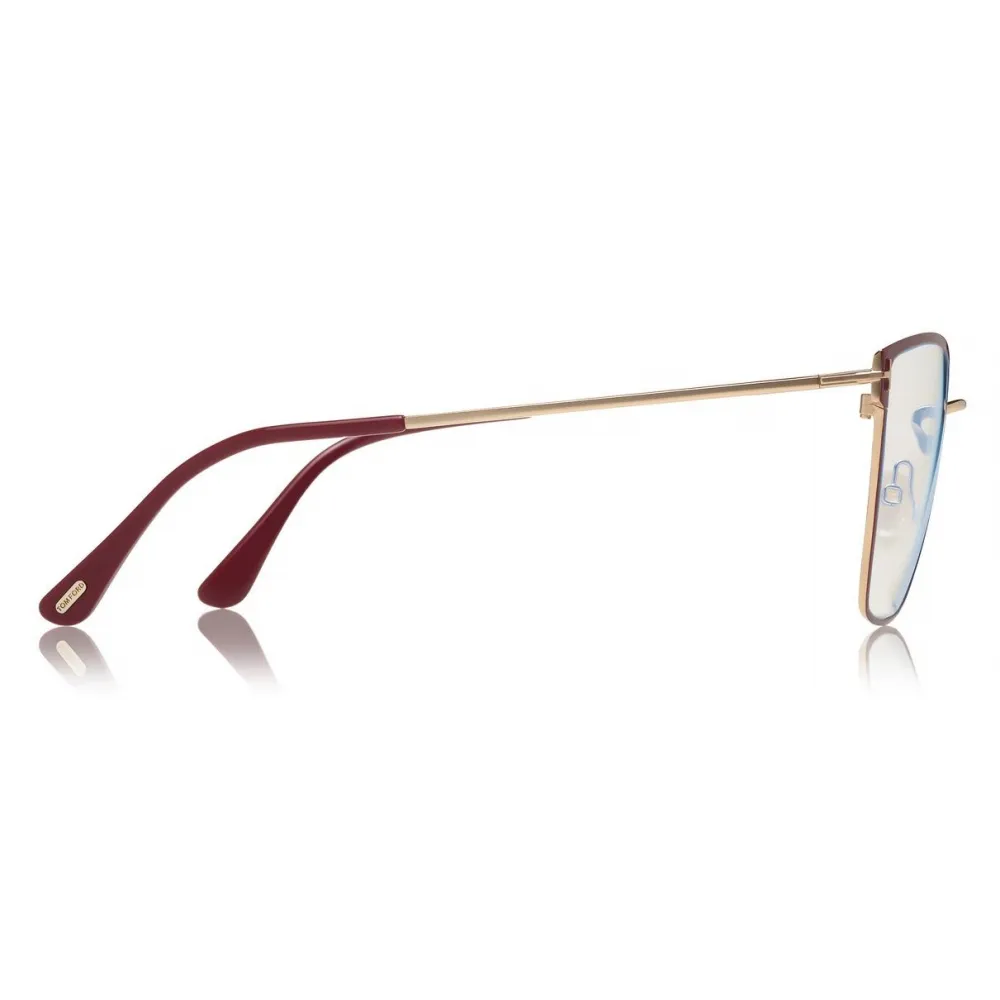 Tom Ford - Square Optical Glasses - Occhiali da Vista Quadrati - Rosso - FT5574-B - Occhiali da Vista - Tom Ford Eyewear