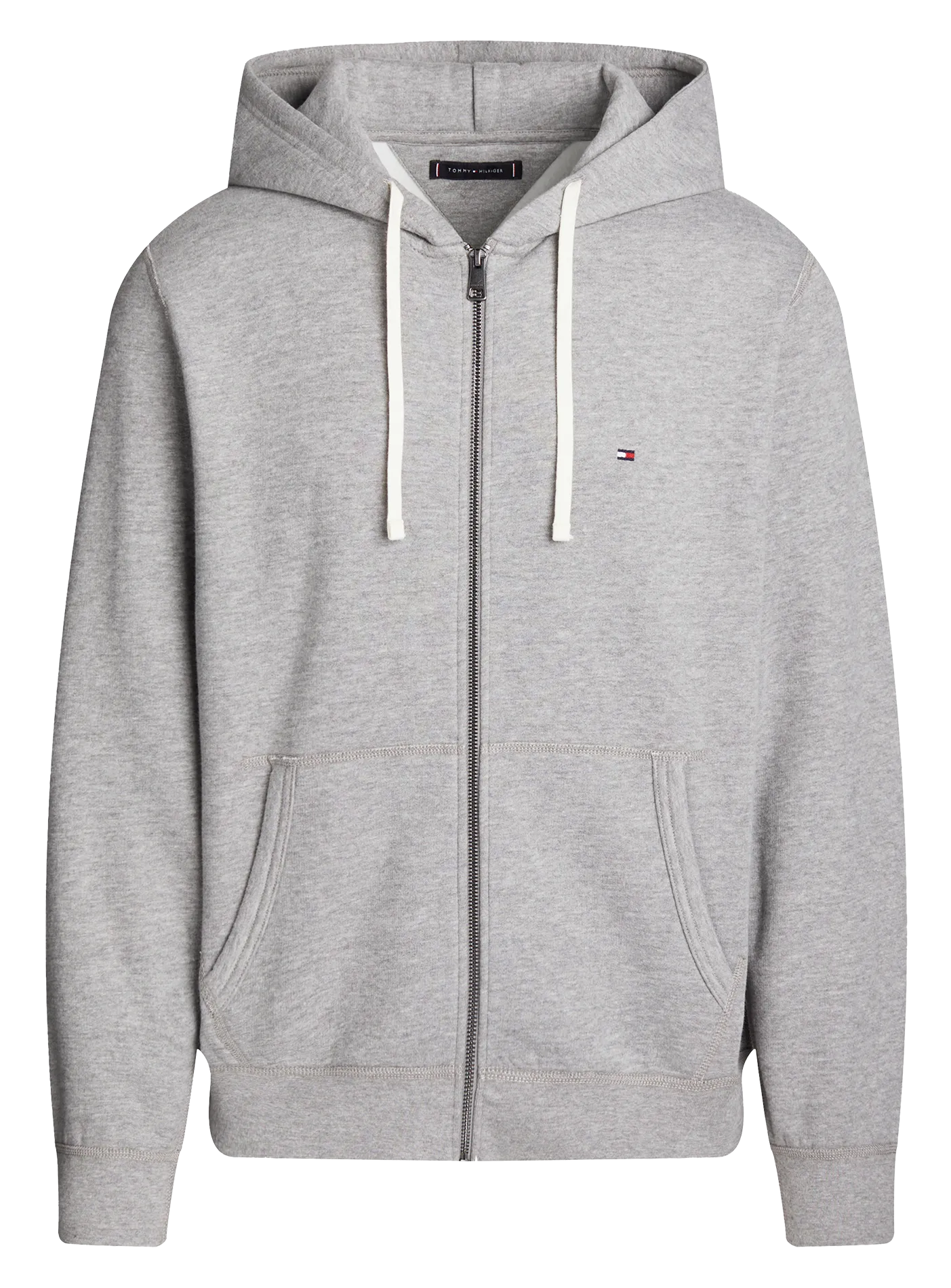  TOMMY HILFIGER   Felpa a girocollo con applicazione rete | Grigio