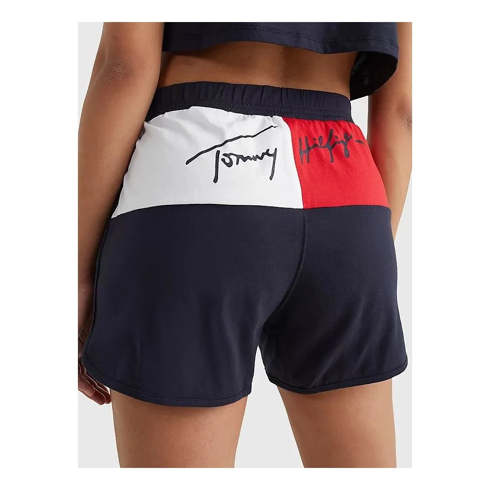 TOMMY HILFIGER - SHORTS A VITA ALTA CON FIRMA - UW0UW03468-DW5