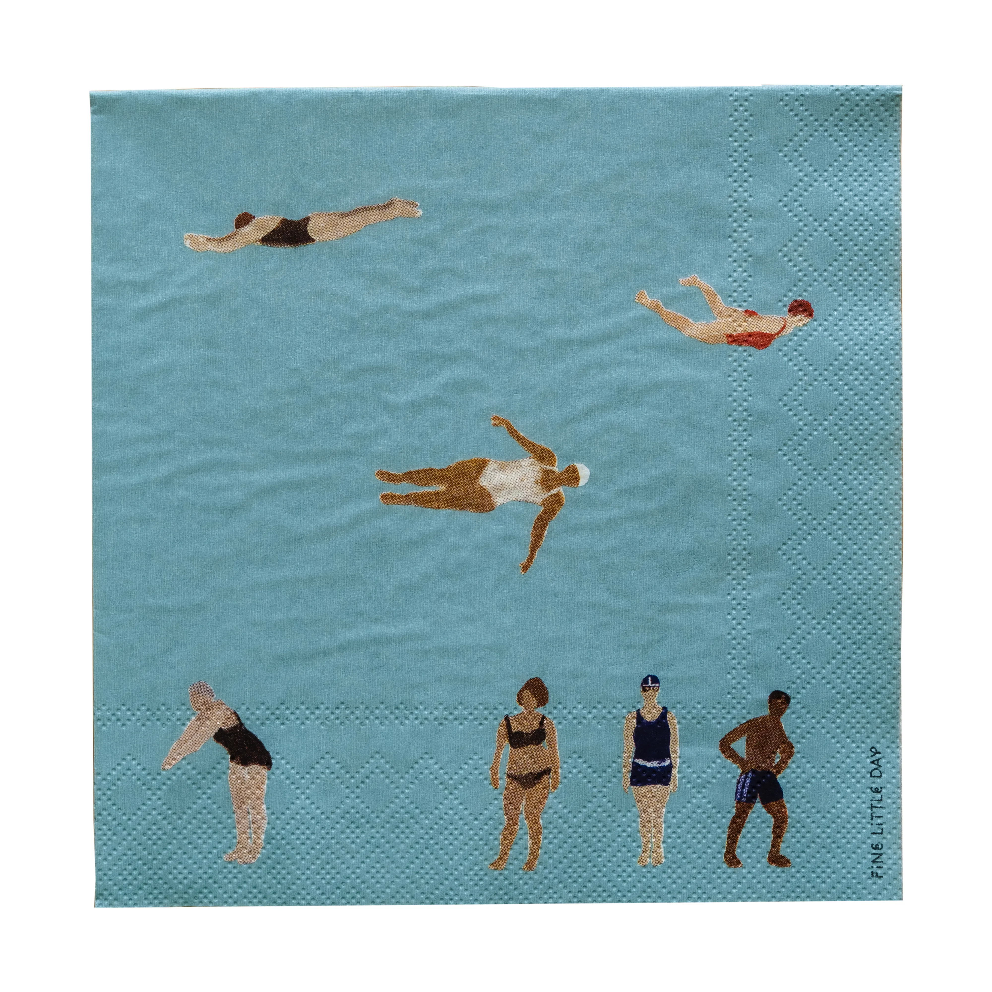 Tovaglioli di carta Swimmers 33x33 cm confezione da 25.iq{font-size:18px}Multi