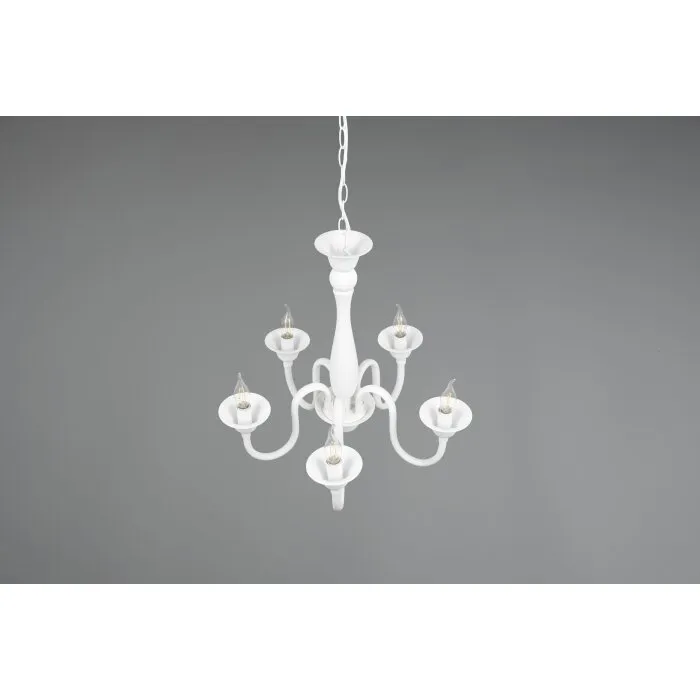 Trio Elsa Lampadari a corona Bianco, 5-Luci