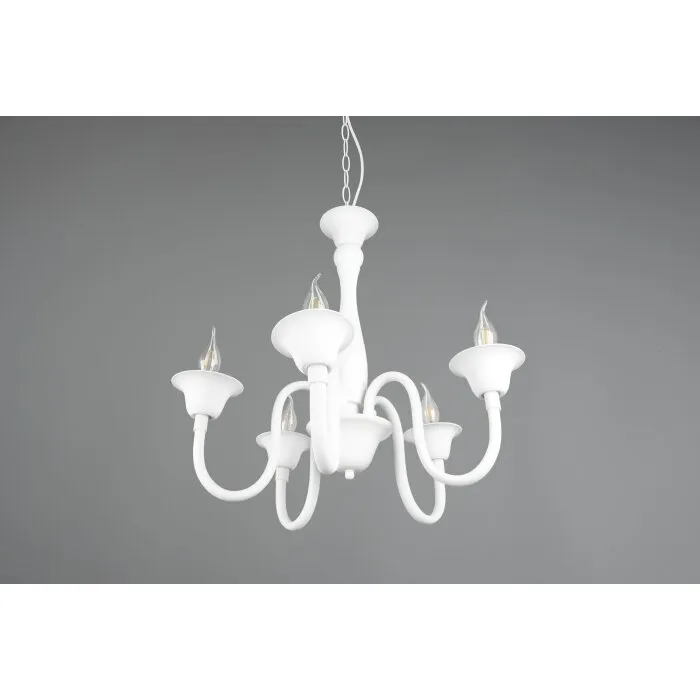 Trio Elsa Lampadari a corona Bianco, 5-Luci