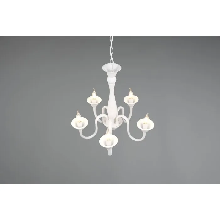 Trio Elsa Lampadari a corona Bianco, 5-Luci