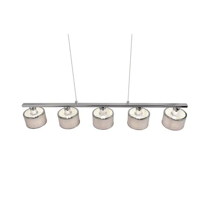 Trio KAPRUN Lampada a Sospensione Cromo, 5-Luci