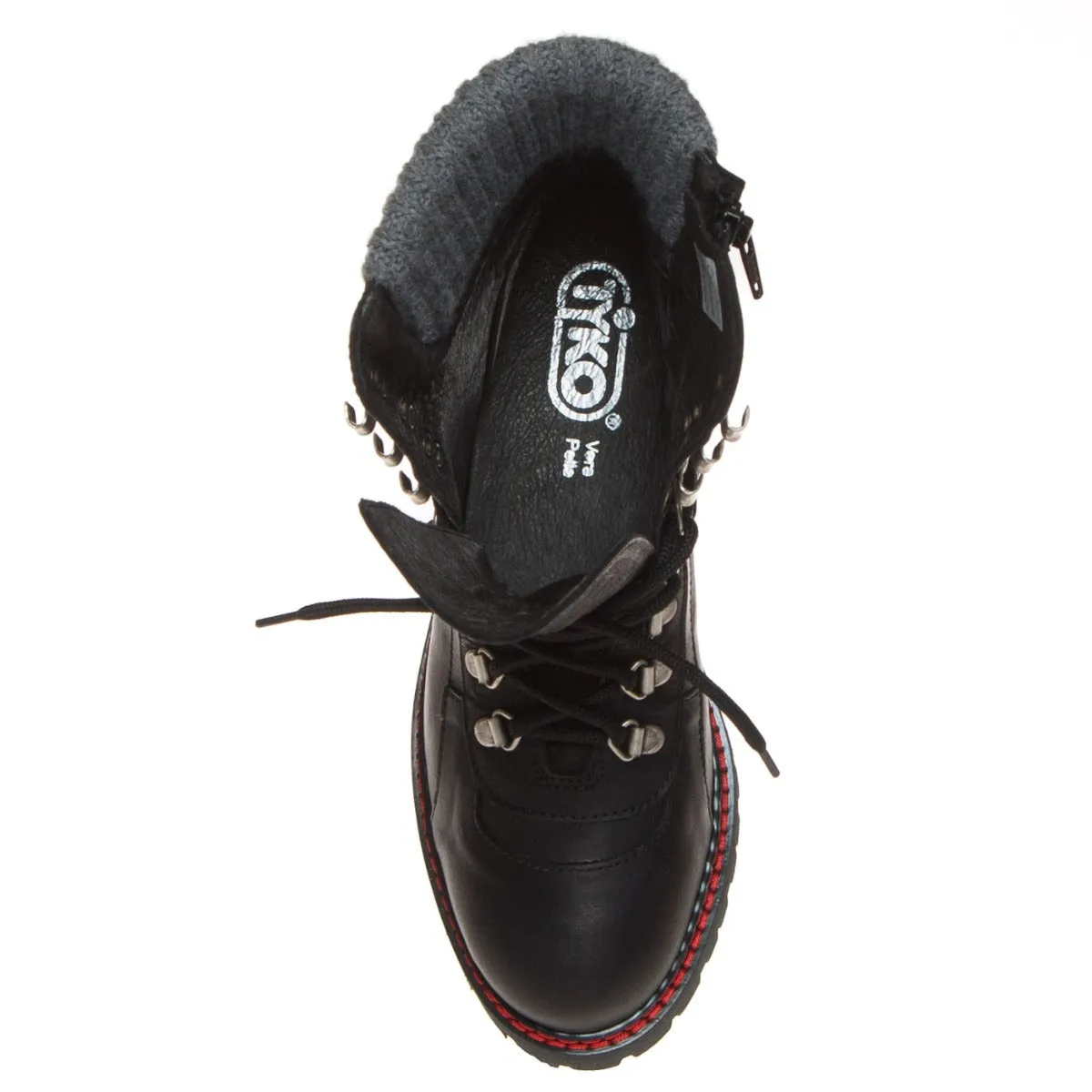 TYKO 22516 SCARPONCINO DONNA LANA NERO  