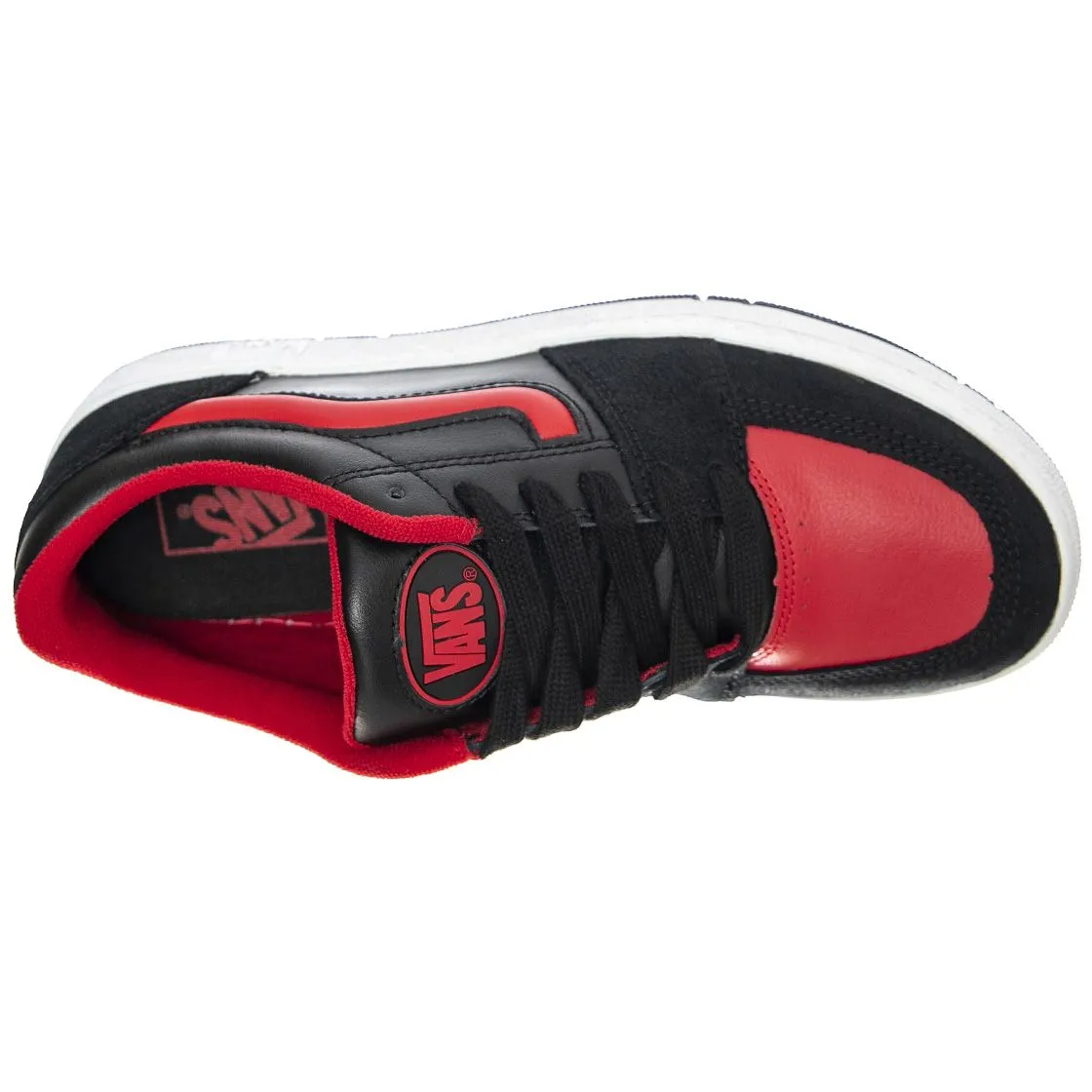 Vans UA Fairlane - Scarpe Stringate Profilo Basso Uomo Nere / Rosse    