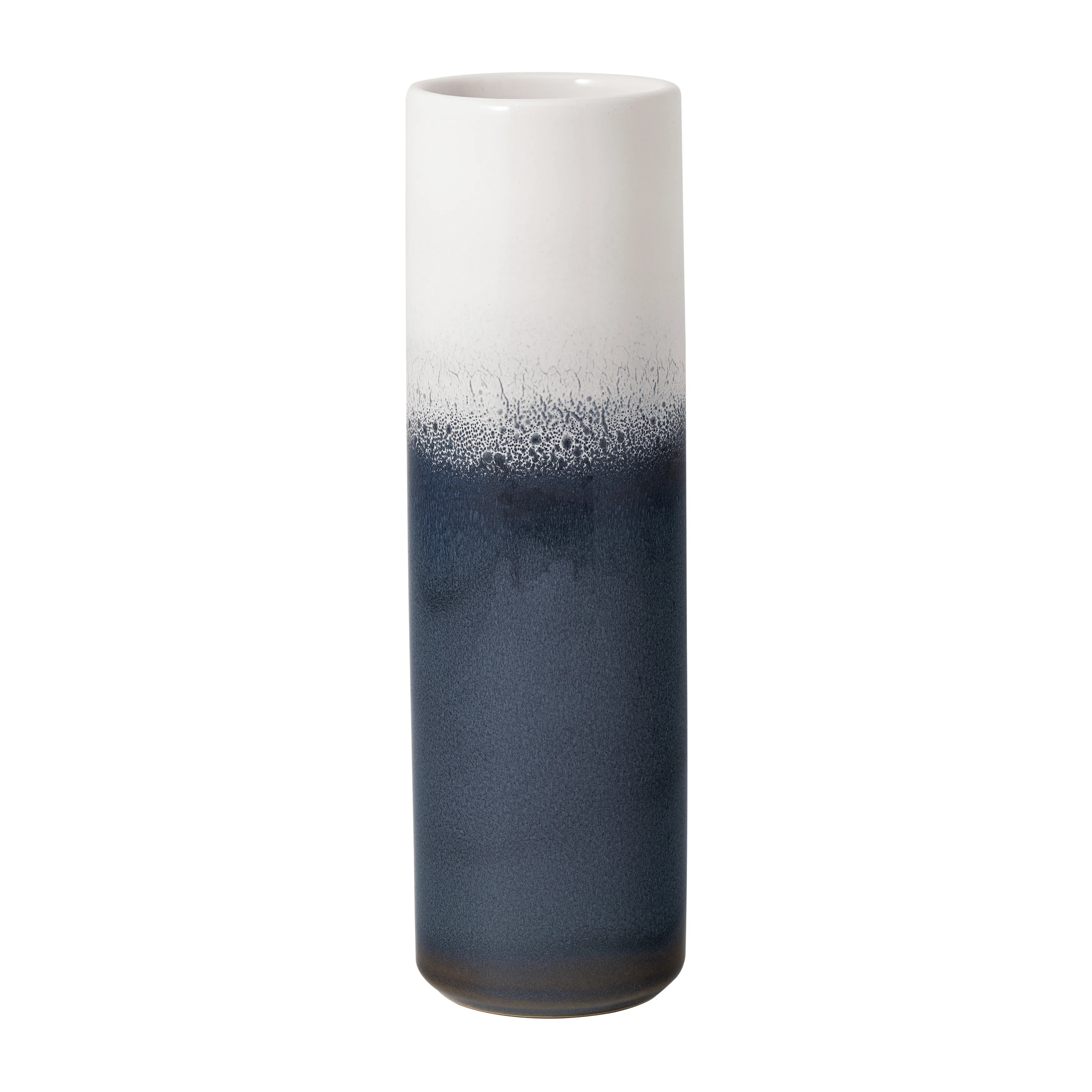 Vaso cilindrico Lave Home 25 cm.jg{font-size:18px}Blu-bianco